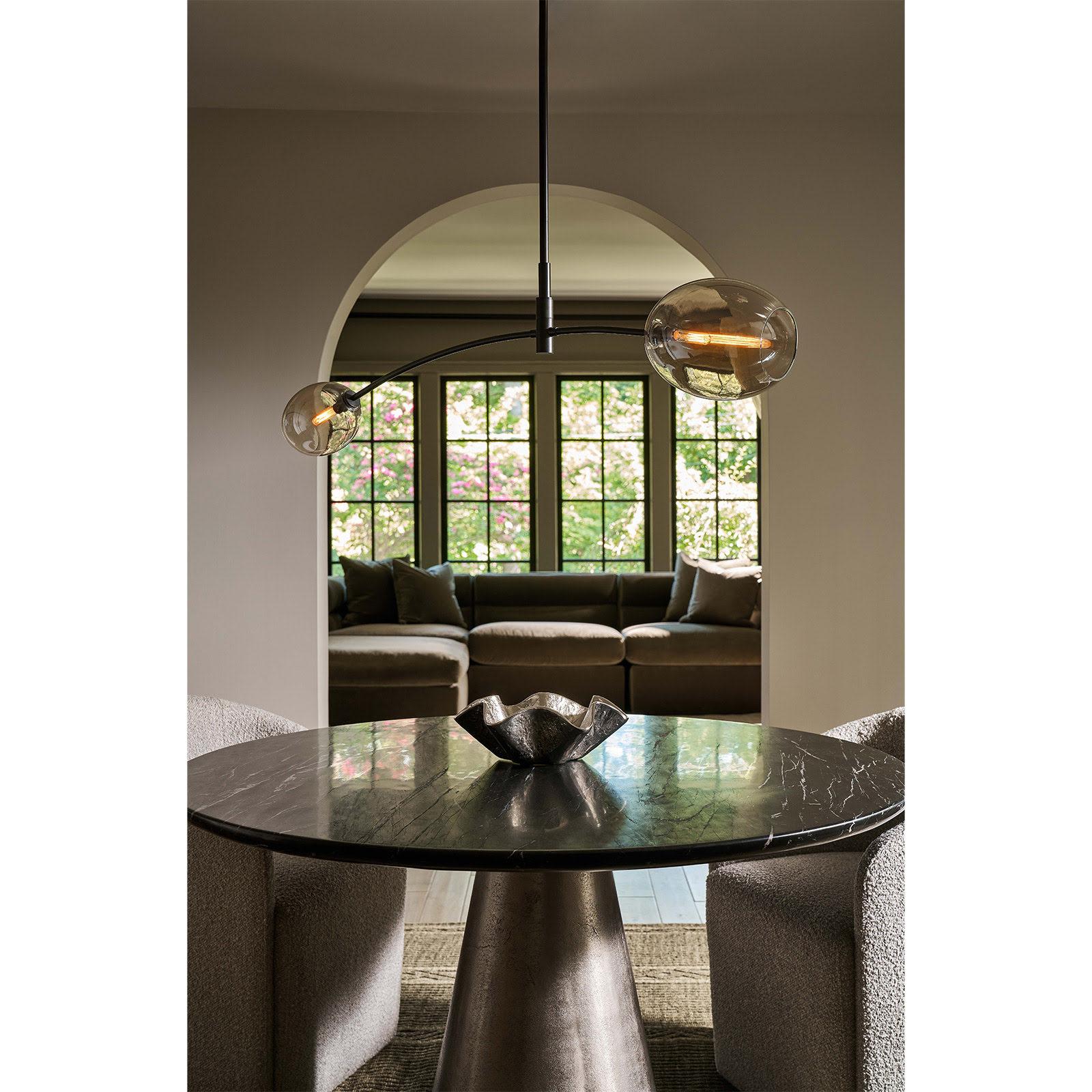 Artemis Pendant Single | Oil Rubbed Bronze | Champagne Glass - Image 2