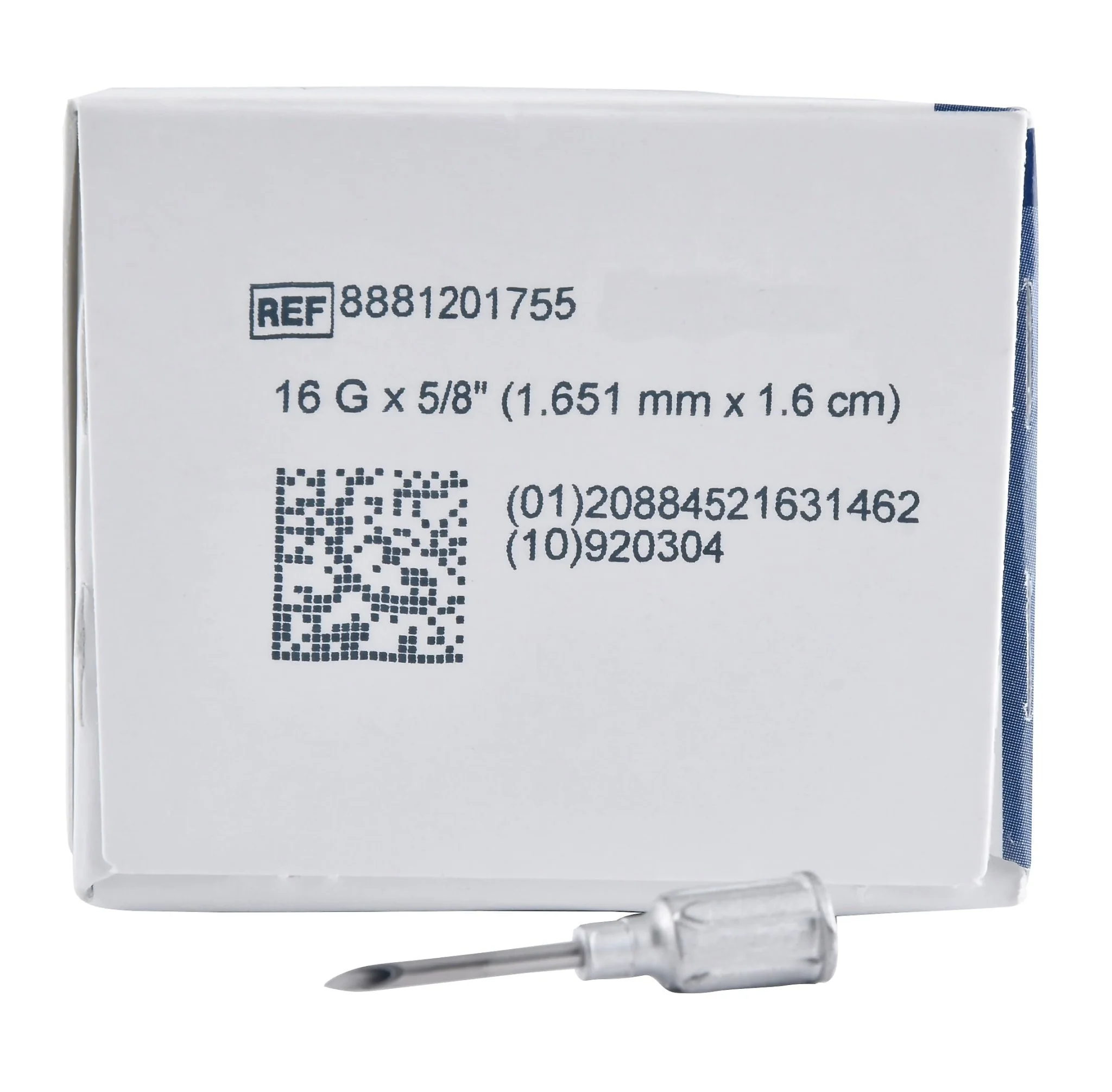 Metal Hub Needle, 16ga x 5/8" - Image 1