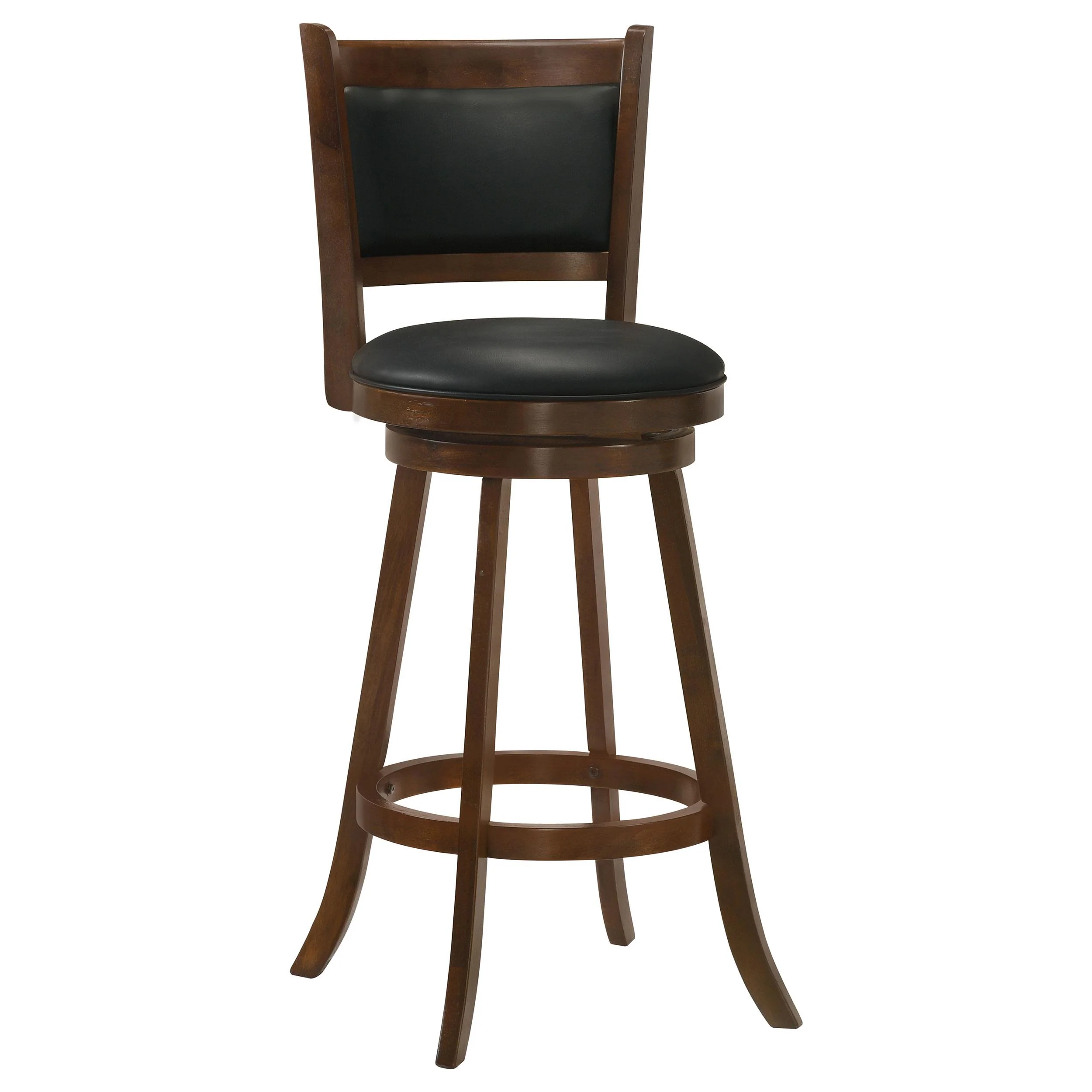 Coaster Furniture Broxton 101920 Upholstered Swivel Bar Chair – Chestnut (Set of 2)