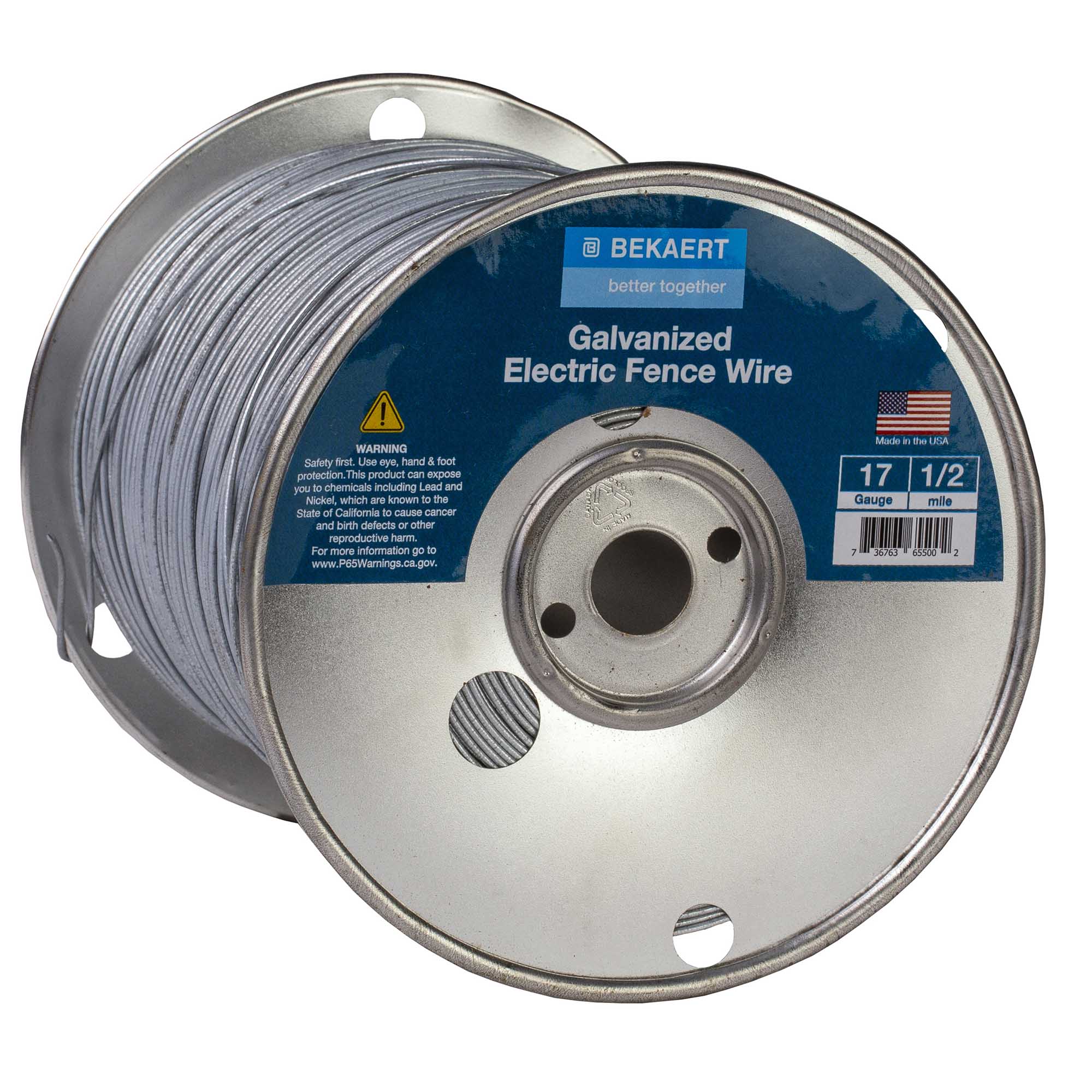 Bekaert Galvanized Electric Fence Wire for Farm & Ranch - Image 1