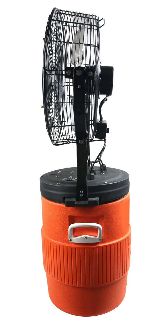 18″ Mid-Pressure Misting Fan with 10 Gallon Cooler