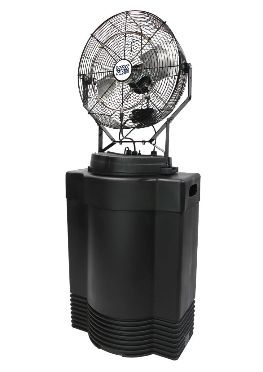 18″ Mid-Pressure Misting Fan with 40 Gallon Cooler