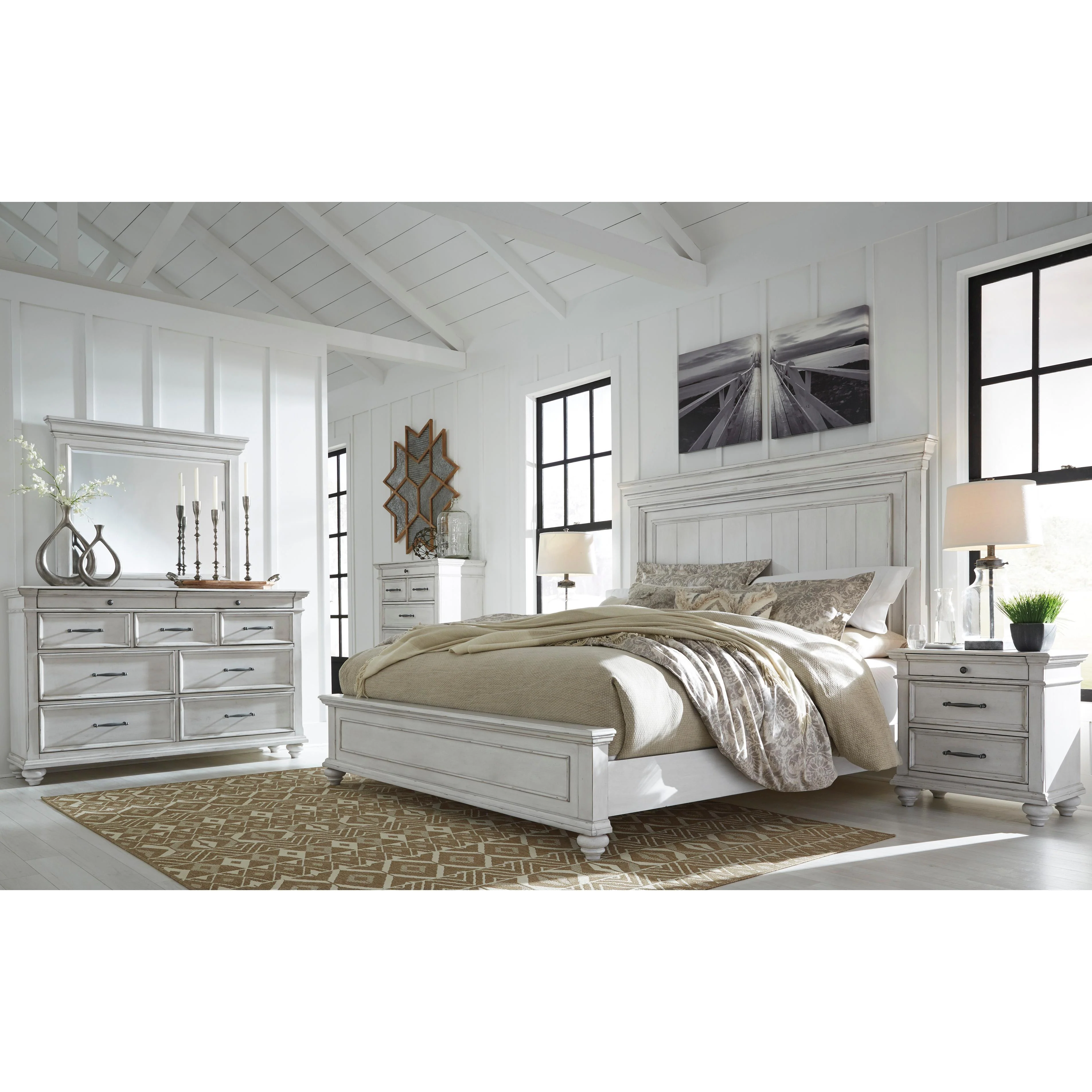 Benchcraft Kanwyn B777B22 6 pc King Panel Bedroom Set - Image 2