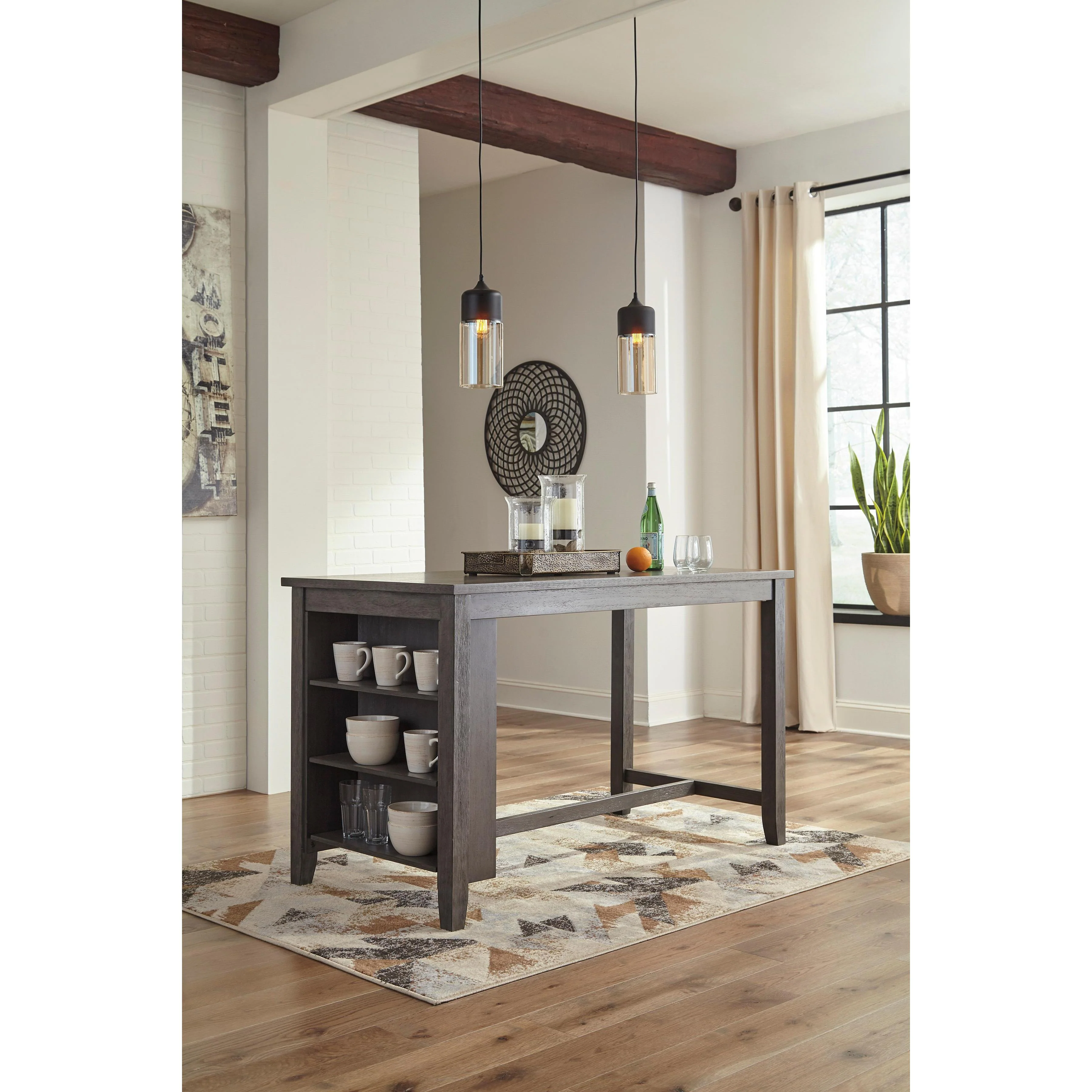 Signature Design by Ashley Caitbrook D388D2 5 pc Counter Height Dining Set - Image 2