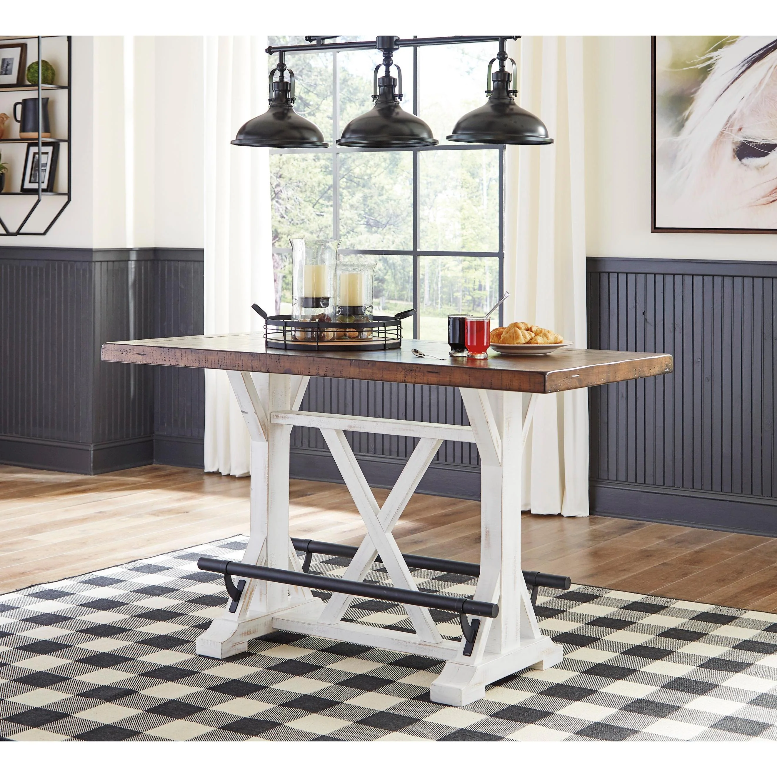 Signature Design by Ashley Valebeck D546D5 5 pc Counter Height Dining Set - Image 2