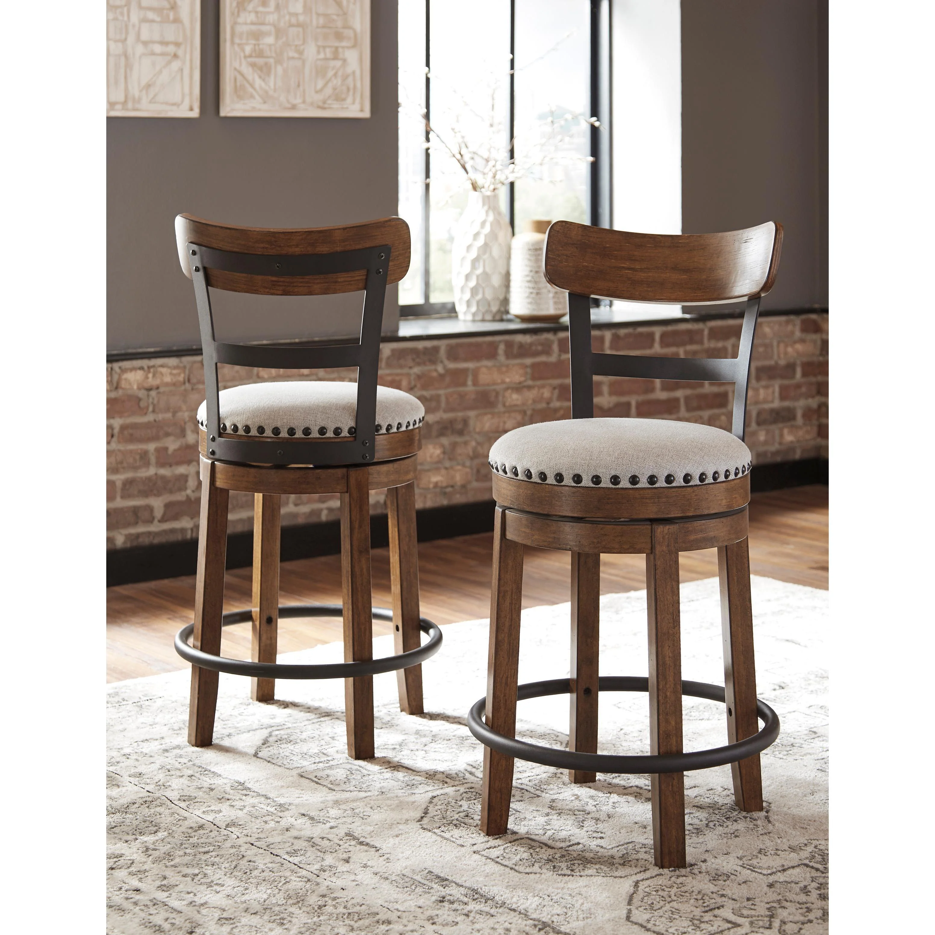 Signature Design by Ashley Valebeck D546D5 5 pc Counter Height Dining Set - Image 3