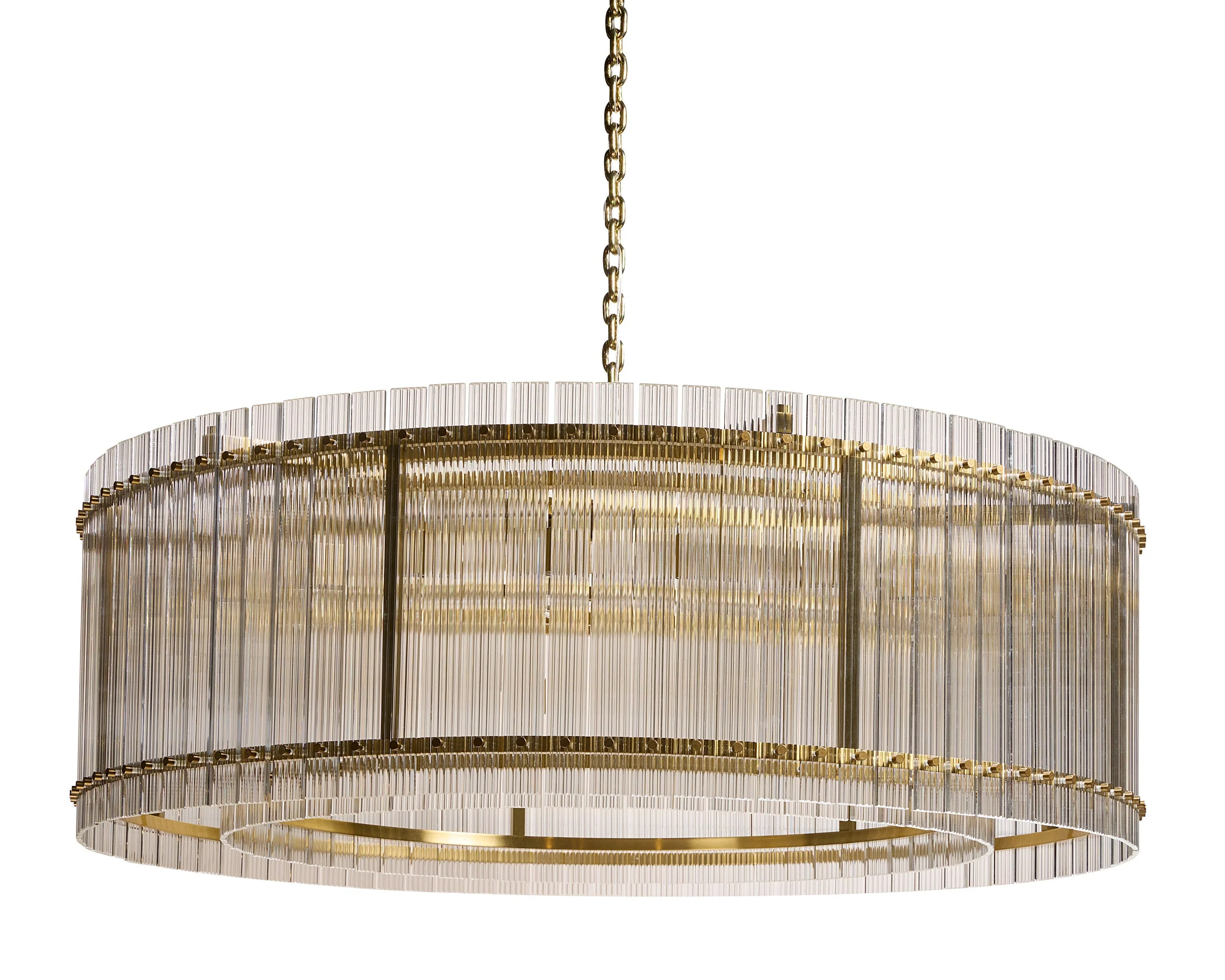 Kore Chandelier - Large - Brass - Clear - Image 3