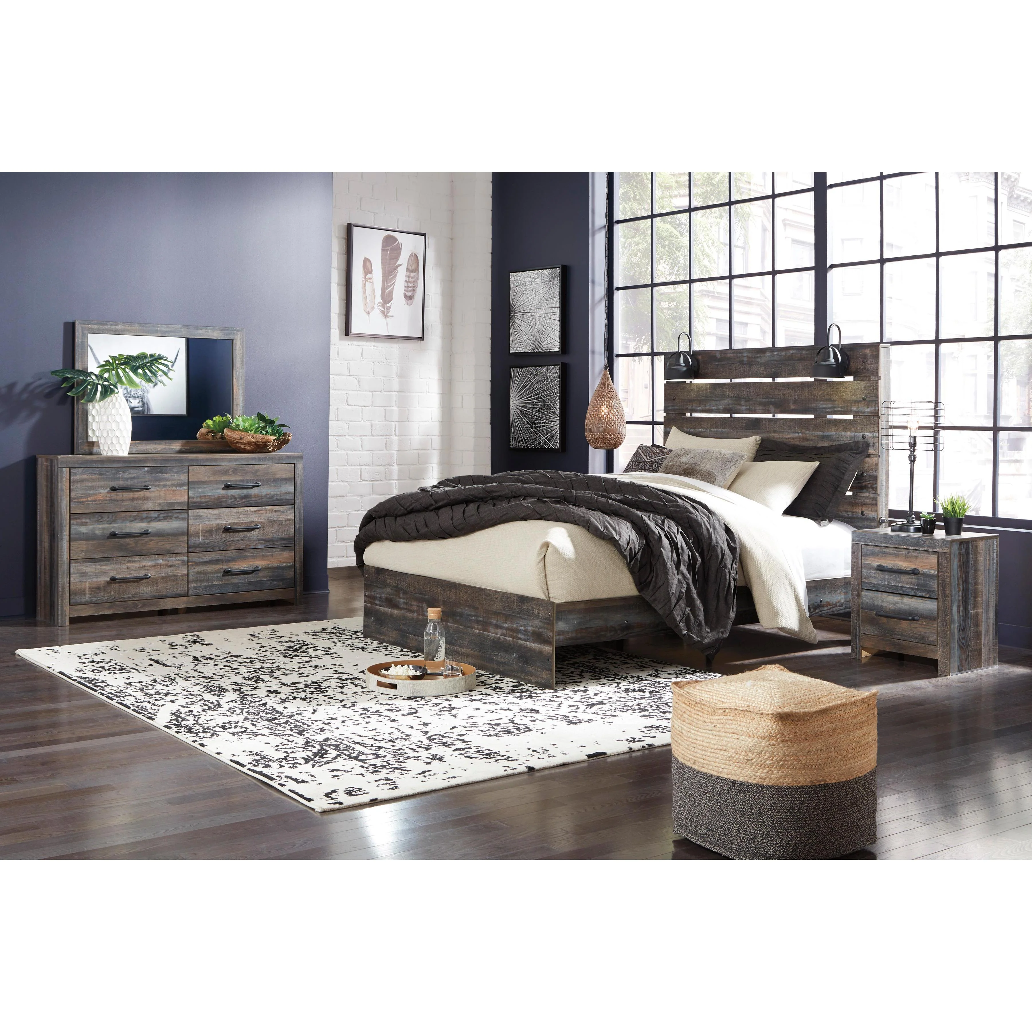 Signature Design by Ashley Drystan B211B57 6 pc Queen Panel Bedroom Set - Image 1