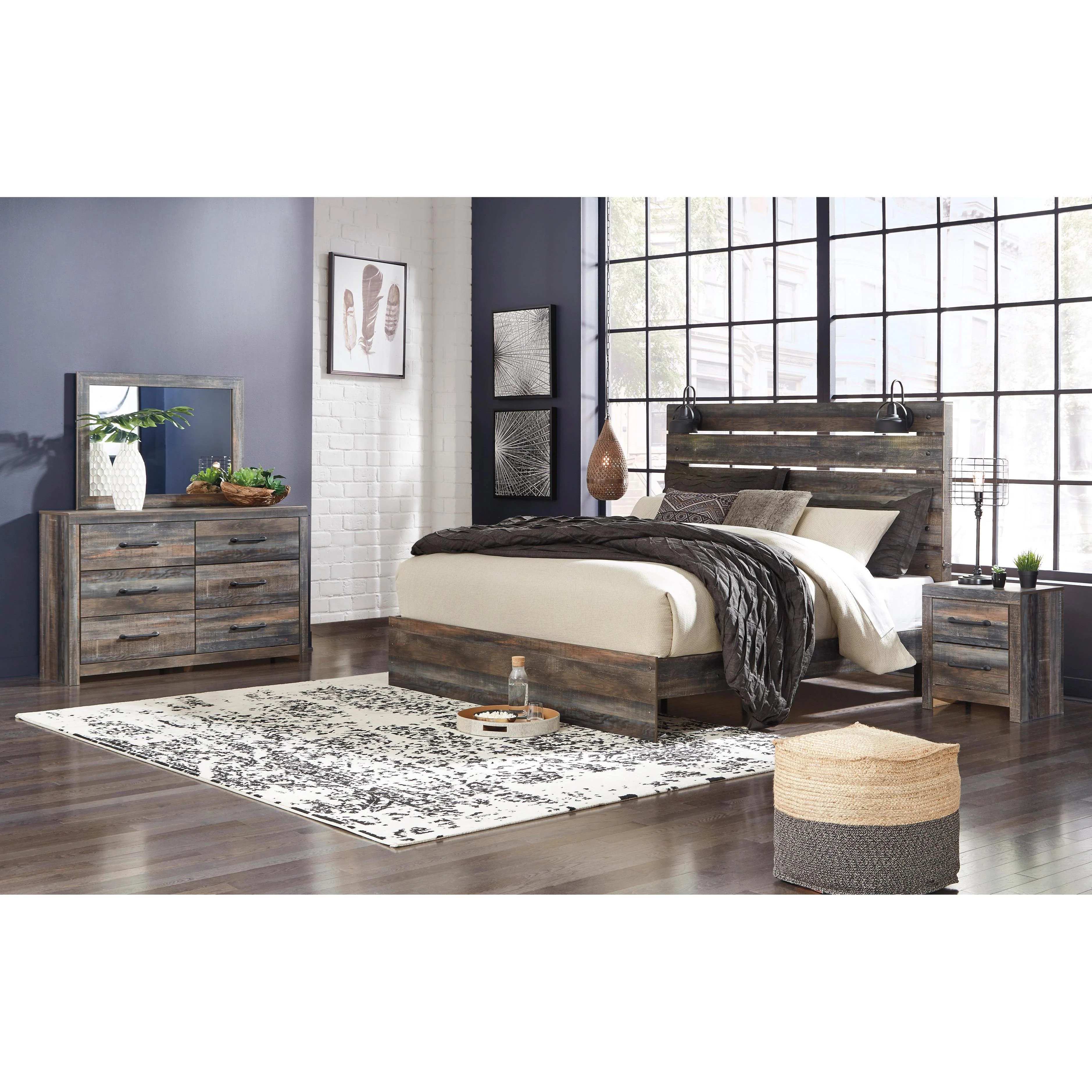 Signature Design by Ashley Drystan B211B59 6 pc King Panel Bedroom Set - Image 1
