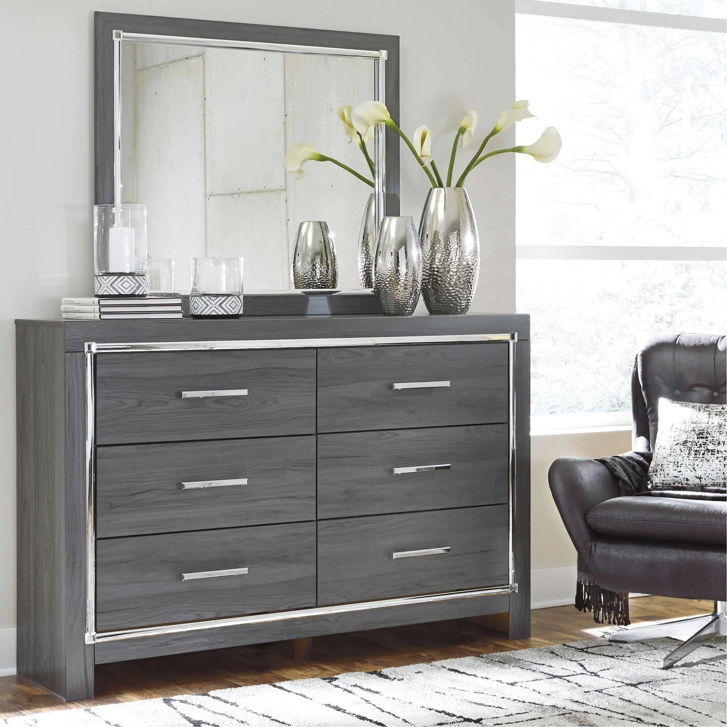 Signature Design by Ashley Lodanna B214B18 6 pc Queen Panel Bedroom Set - Image 3