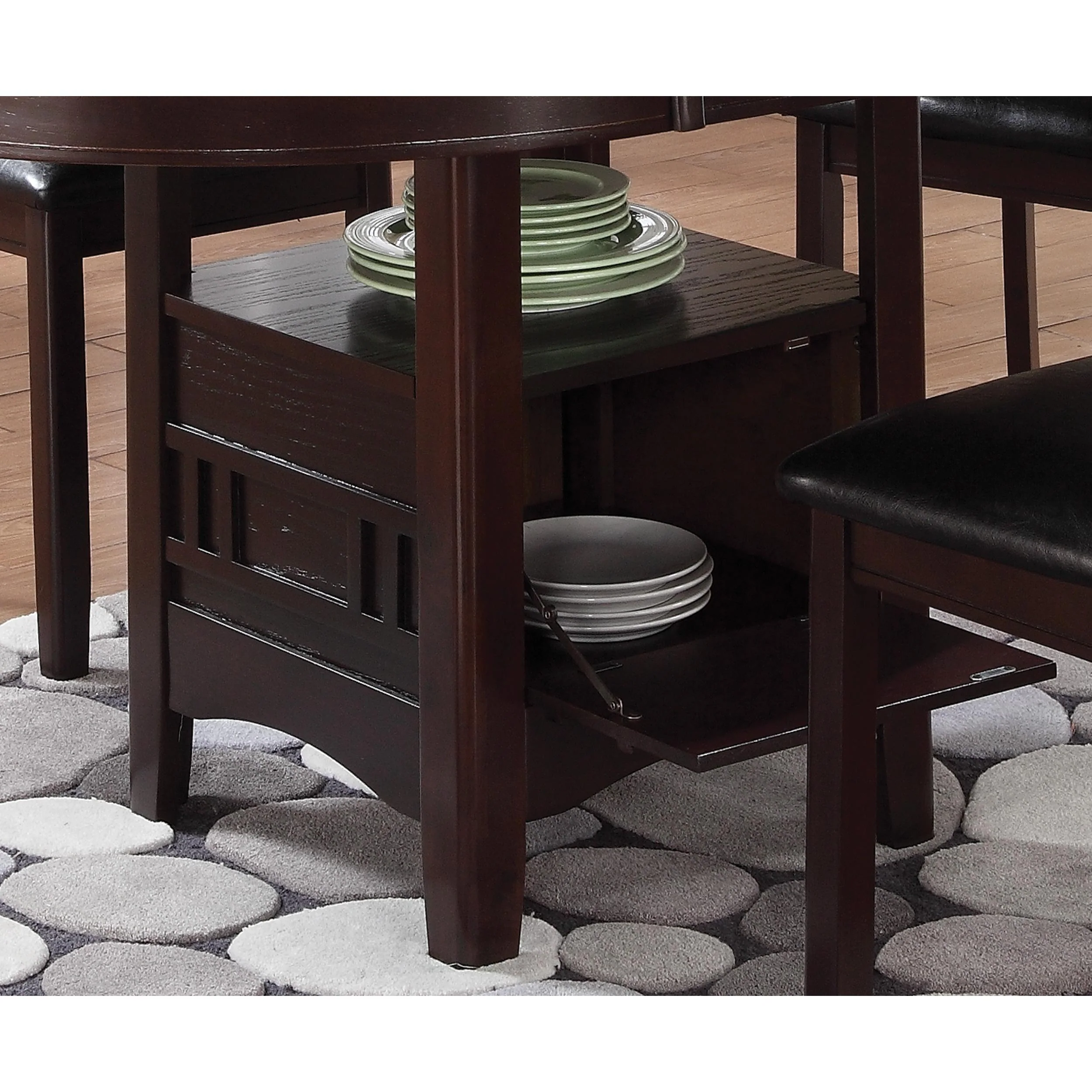 Coaster Furniture Lavon 102671 Oval 60-inch Extension Leaf Dining Table - Espresso - Image 2