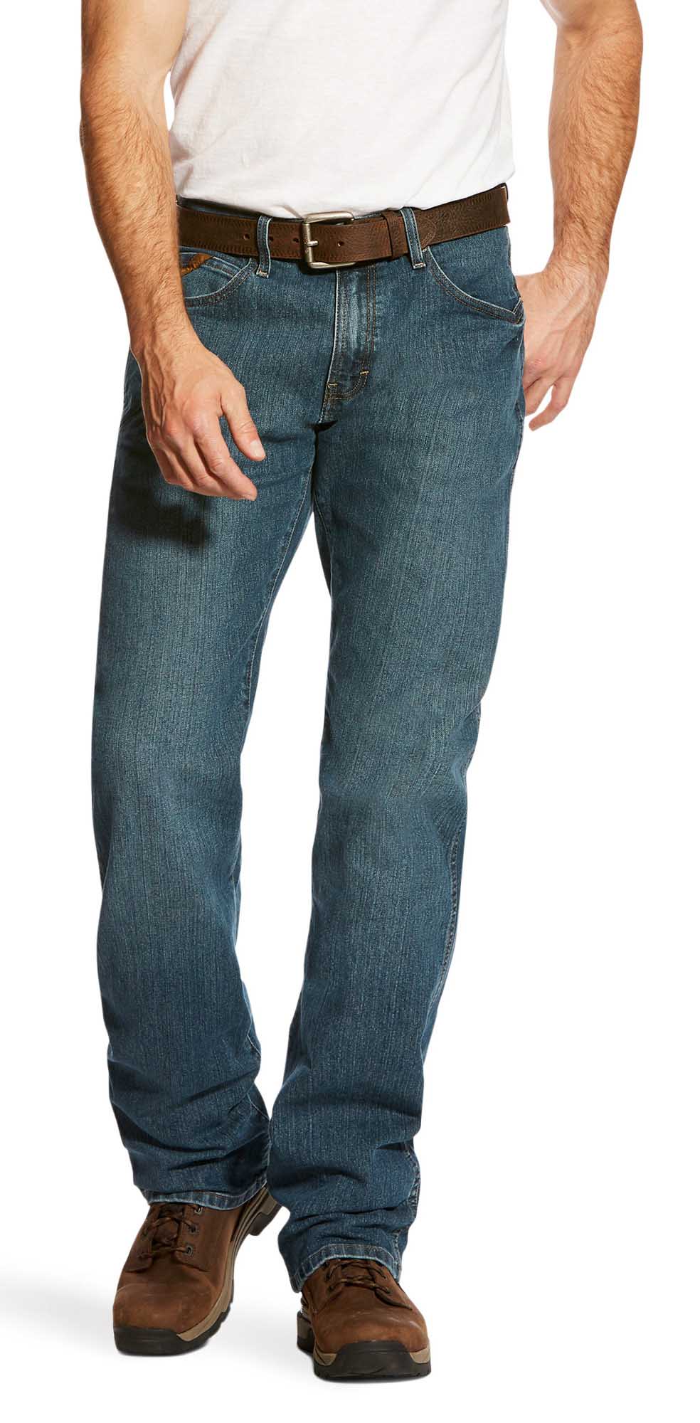 Ariat Men's Rebar M4 Relaxed DuraStretch Basic Boot Cut Jean - Image 1
