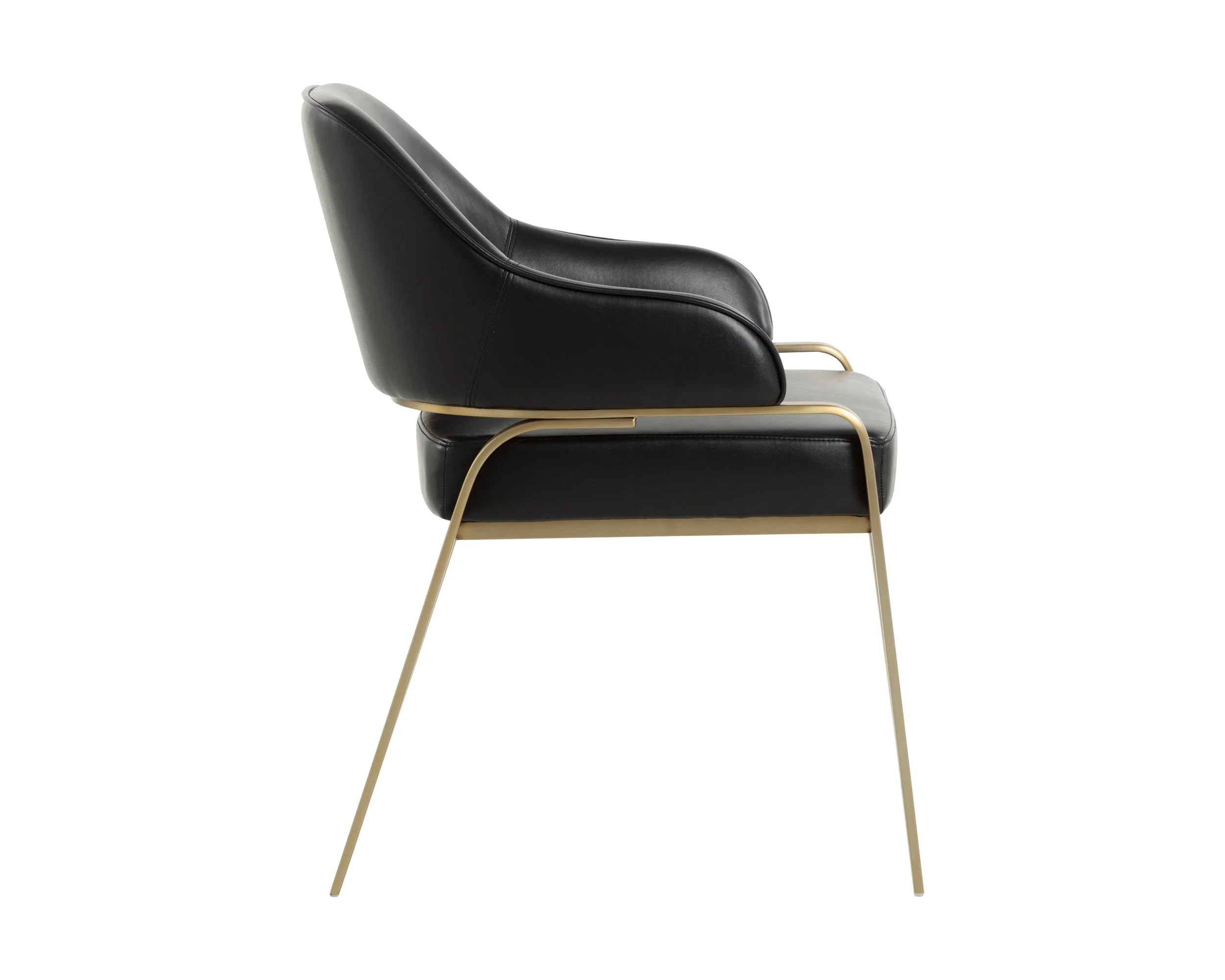 Malachi Dining Armchair - Cantina Black - Image 3