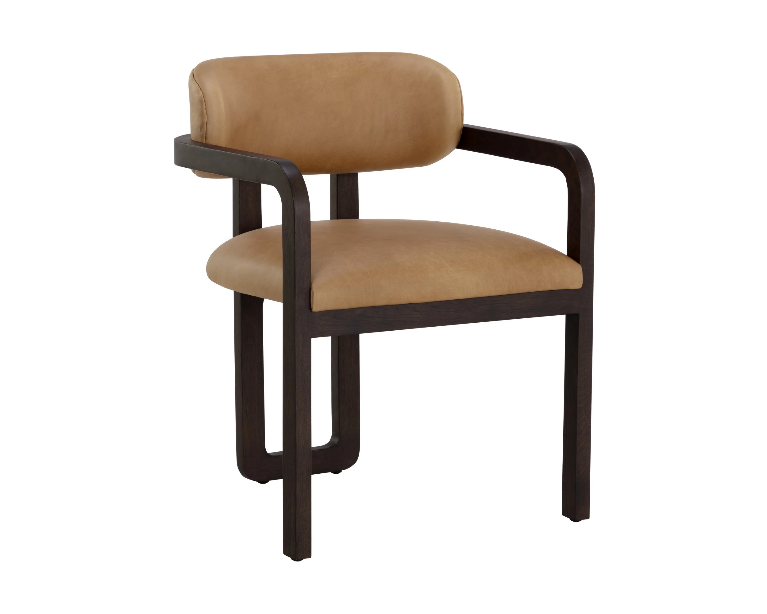 Madrone Dining Armchair – Brown – Ludlow Sesame Leather