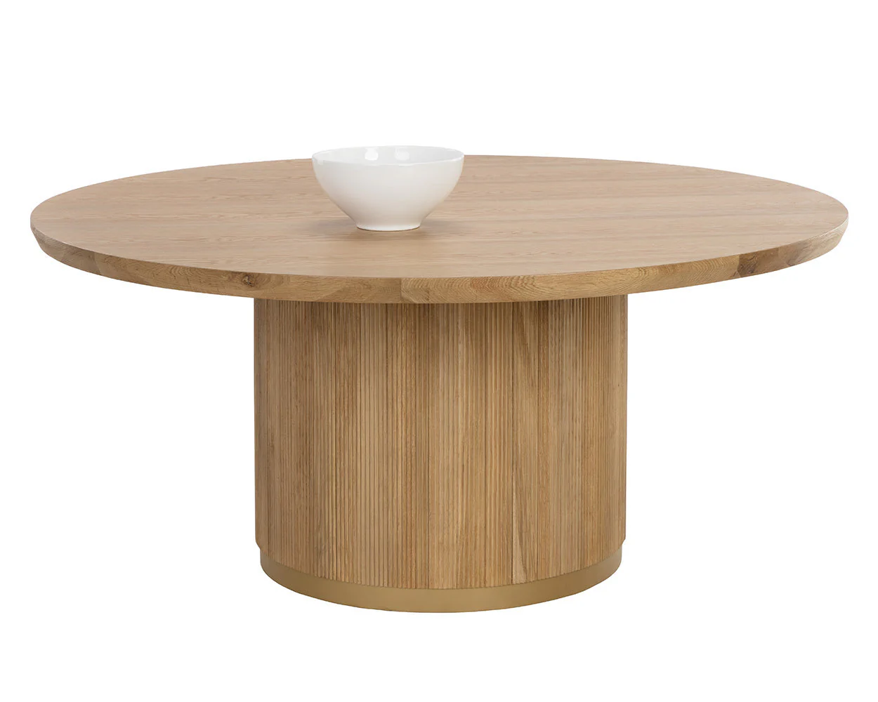 Kalla Dining Table – Round – Rustic Oak – 68″