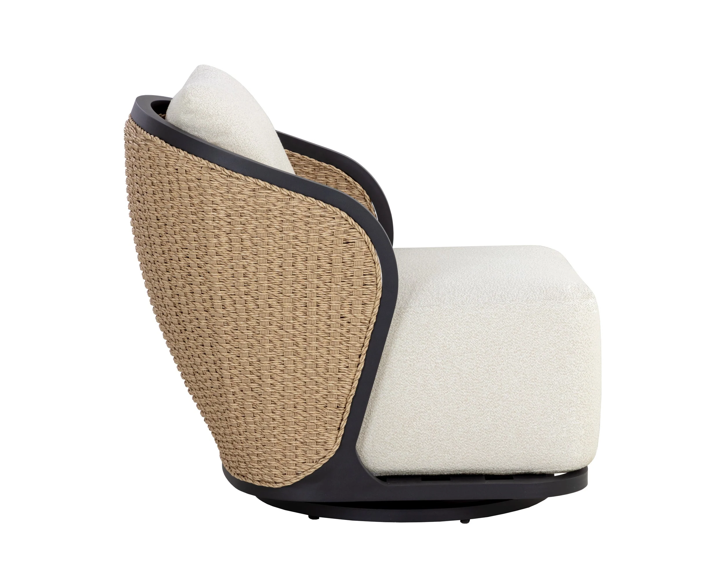 Bora Swivel Armchair - Louis Cream - Image 3