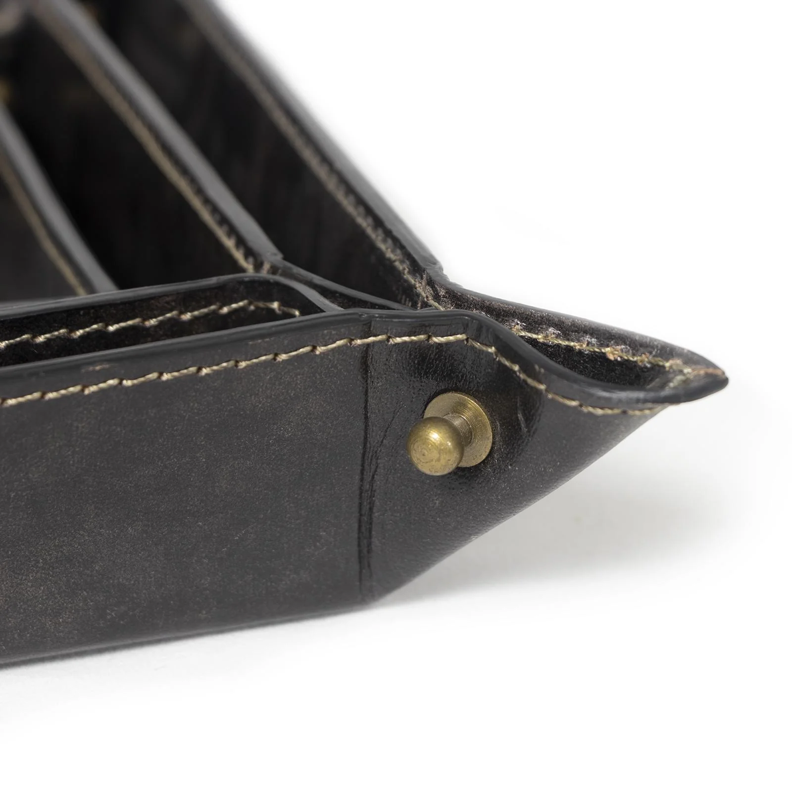 Derby Leather Tray Set | Black - Image 3