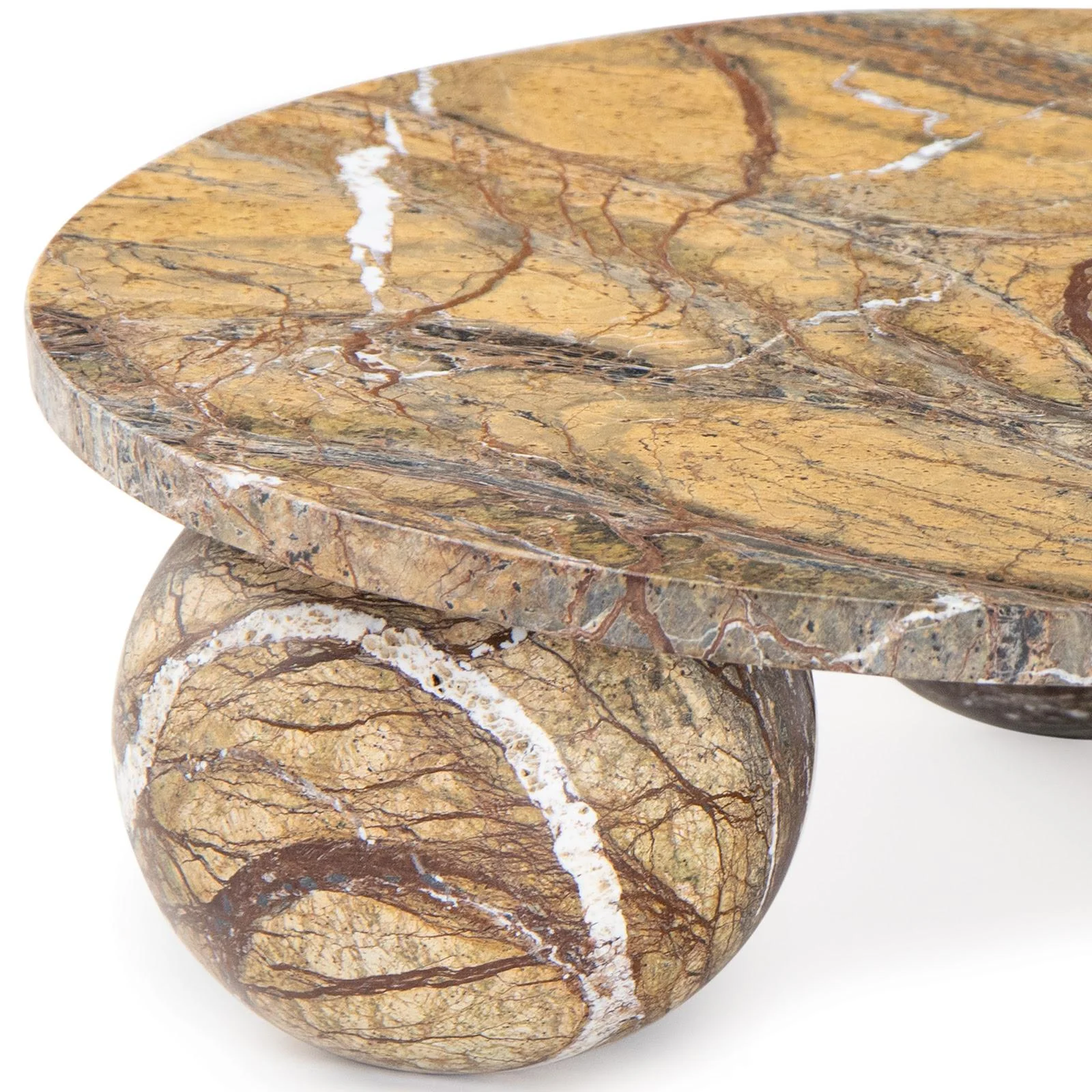 Marlow Marble Plate Large | Brown - Image 2