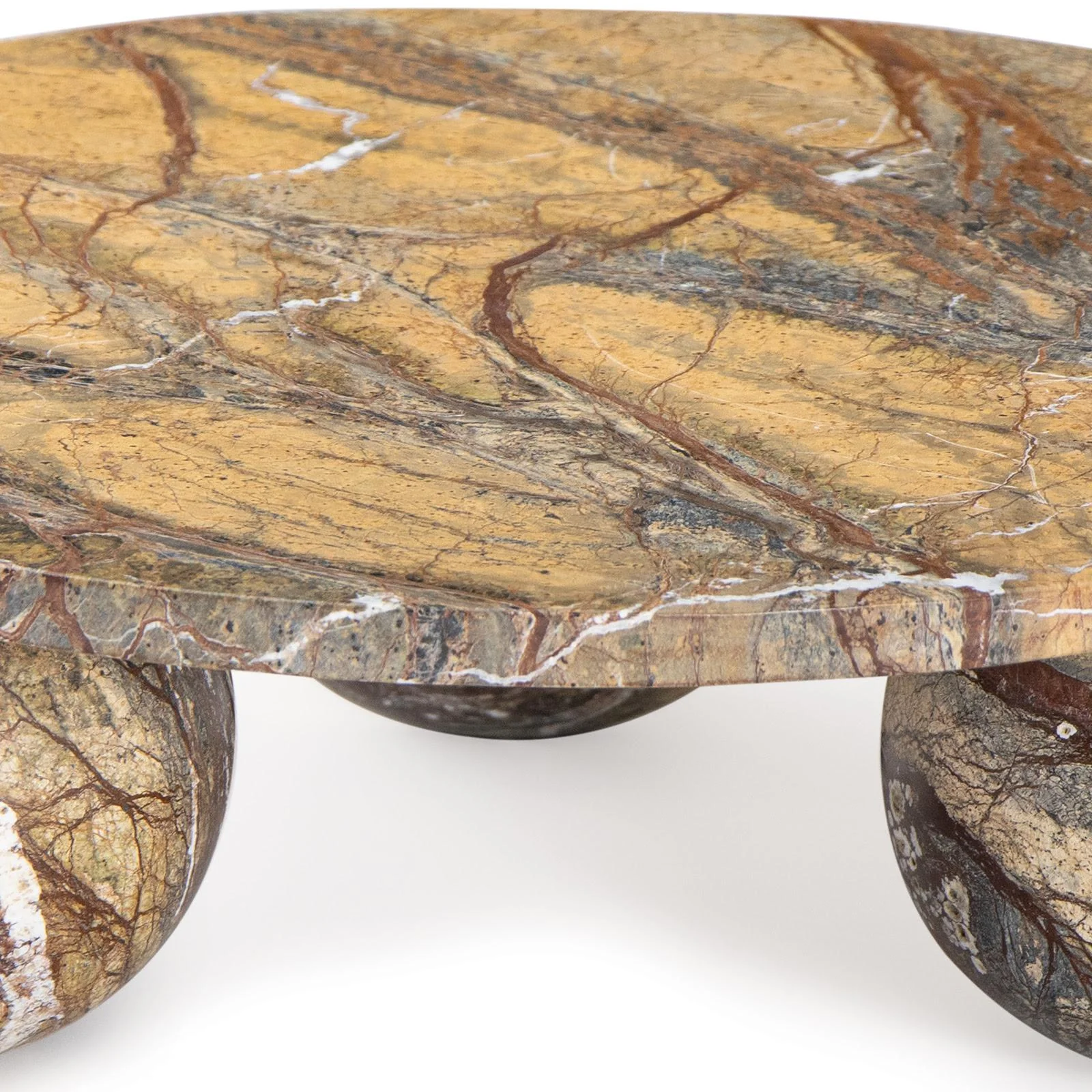 Marlow Marble Plate Large | Brown - Image 3