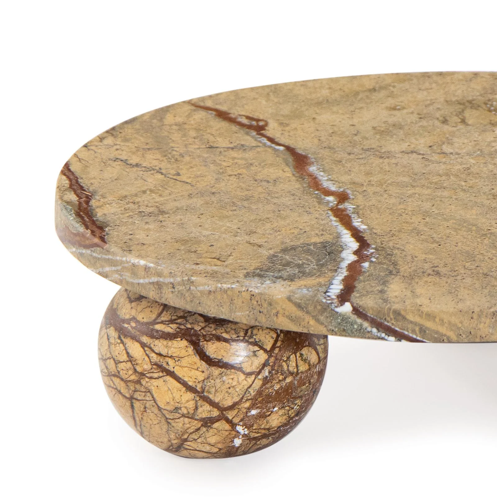 Marlow Marble Plate Small | Brown - Image 2