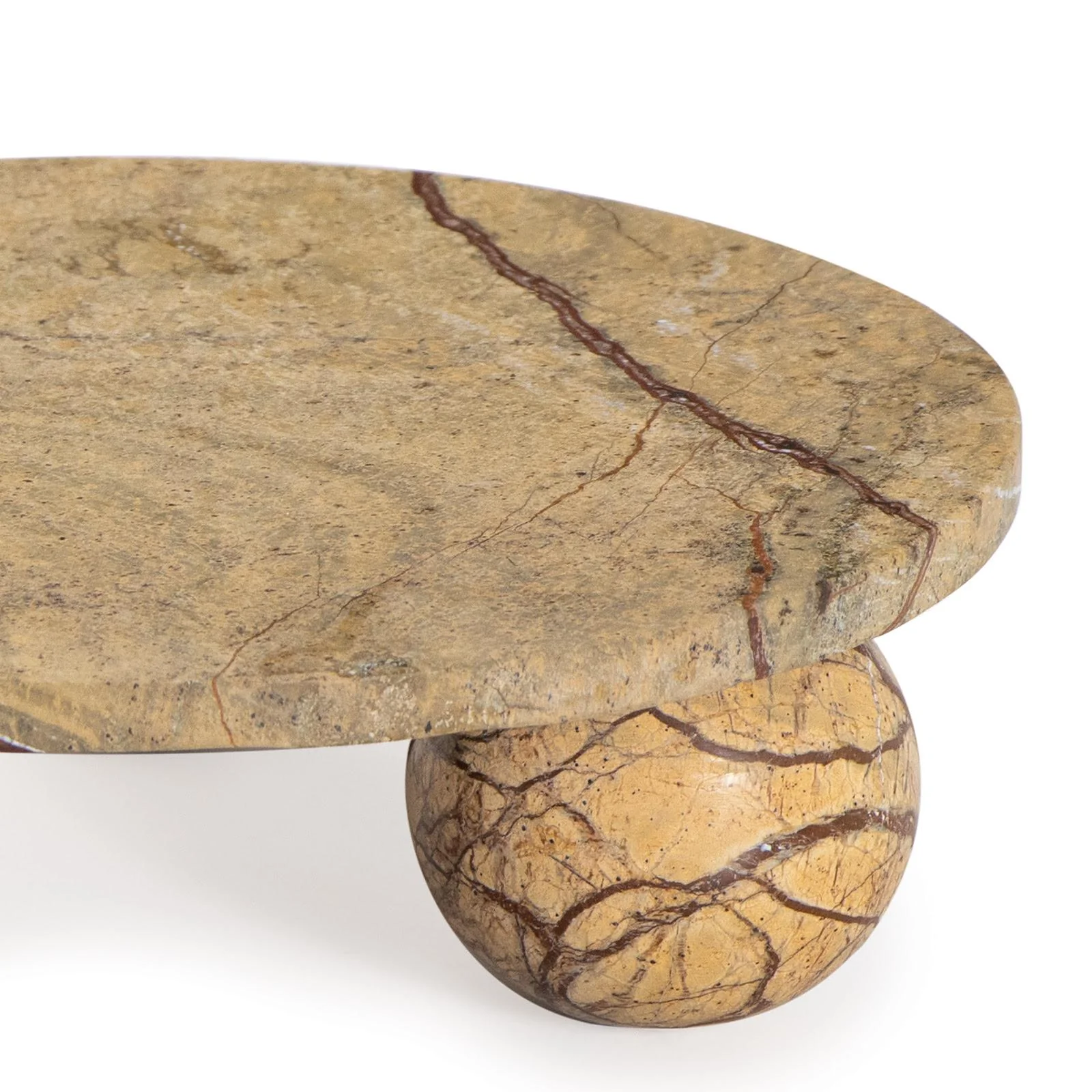 Marlow Marble Plate Small | Brown - Image 3
