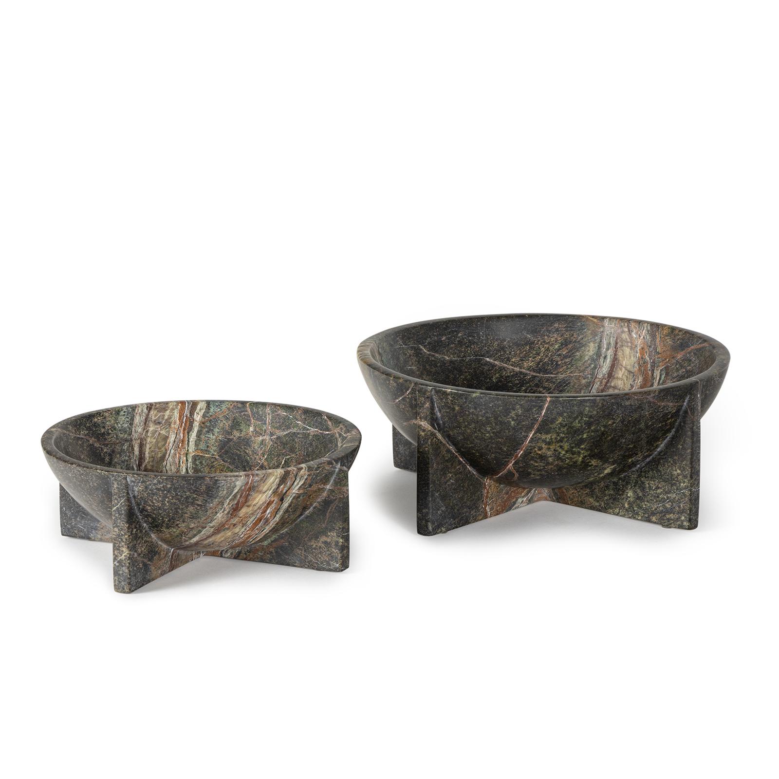 Tribune Marble Bowl Large | Green - Image 3