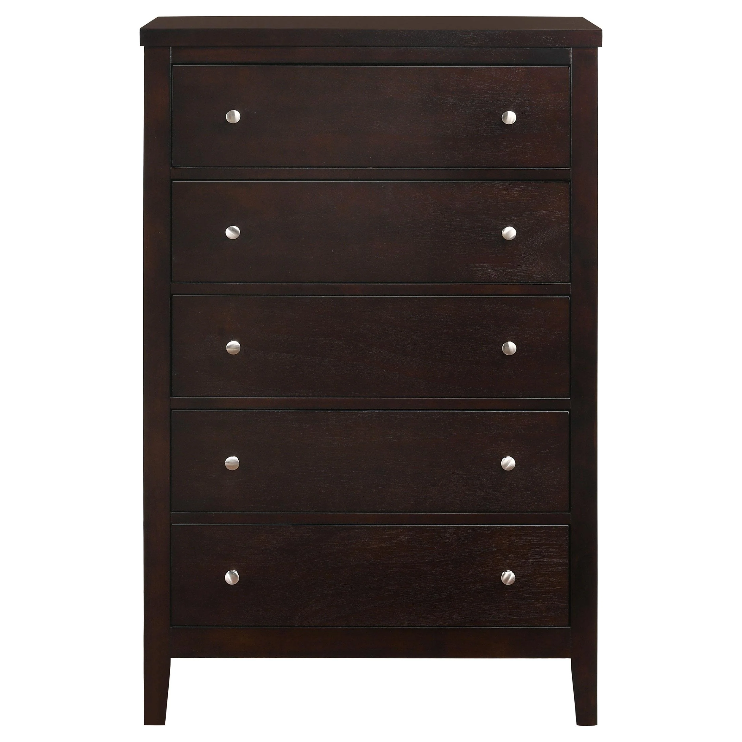 Coaster Furniture Carlton 202095 5-Drawer Bedroom Chest - Cappuccino - Image 2