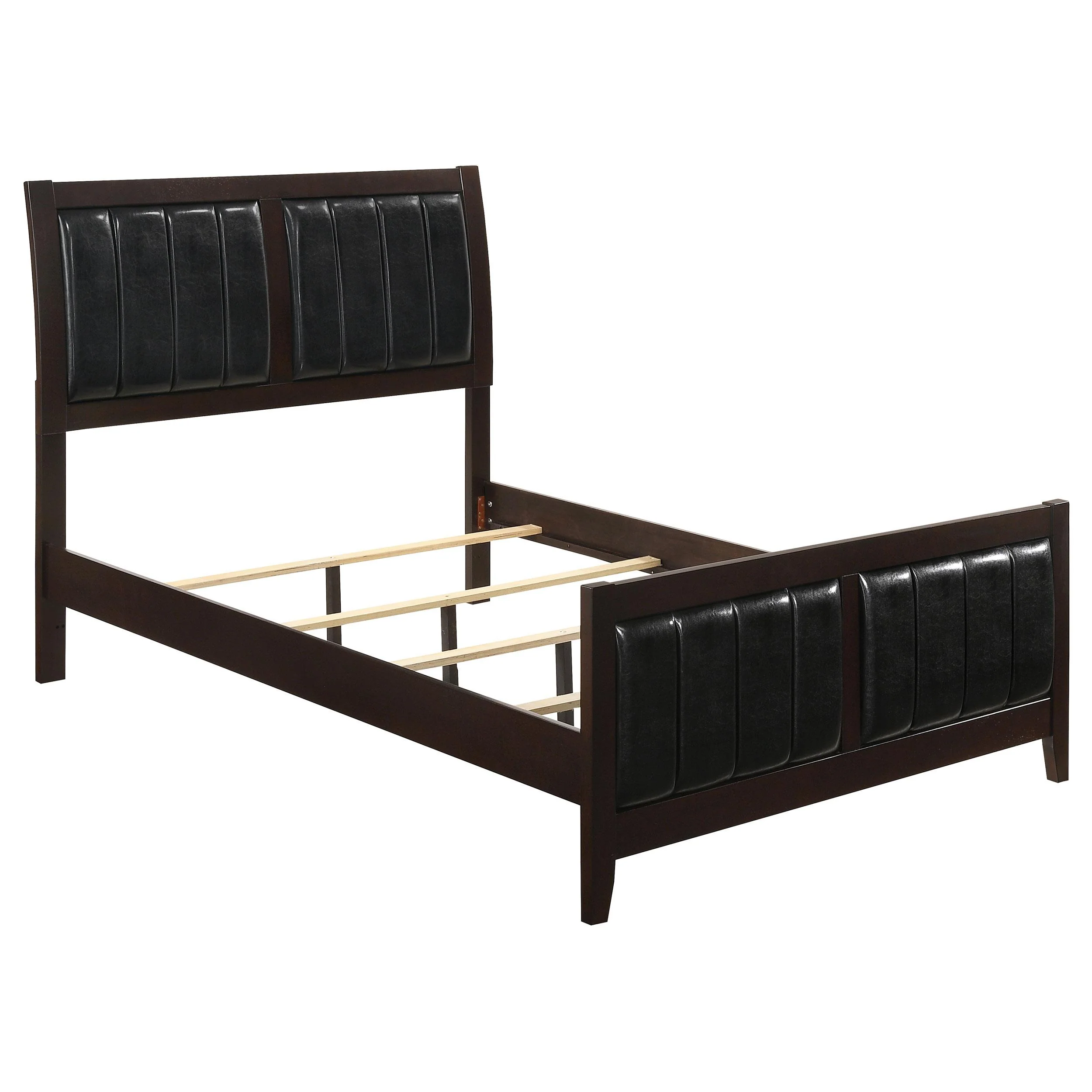 Coaster Furniture Carlton 202091KW Wood California King Panel Bed - Cappuccino - Image 1