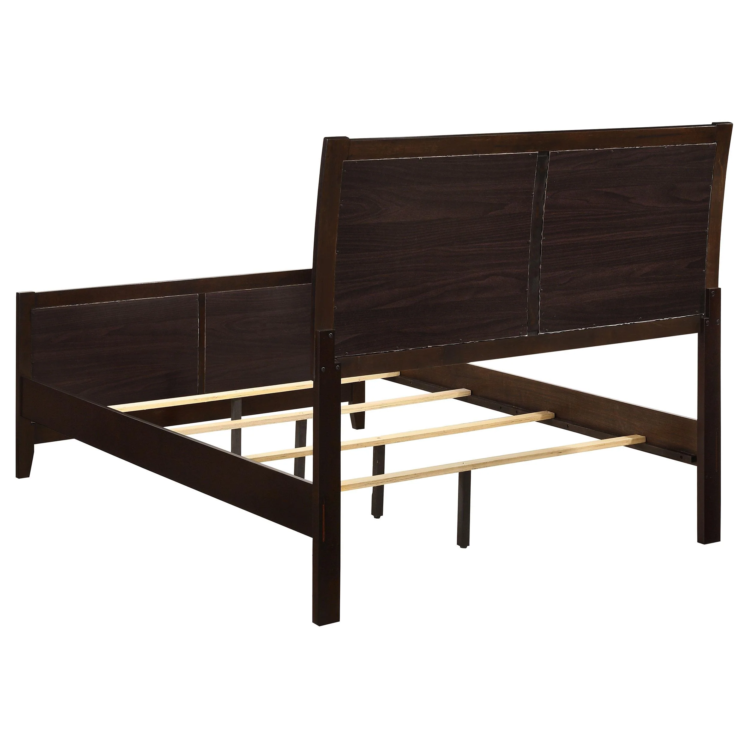 Coaster Furniture Carlton 202091Q Wood Queen Panel Bed - Cappuccino - Image 3