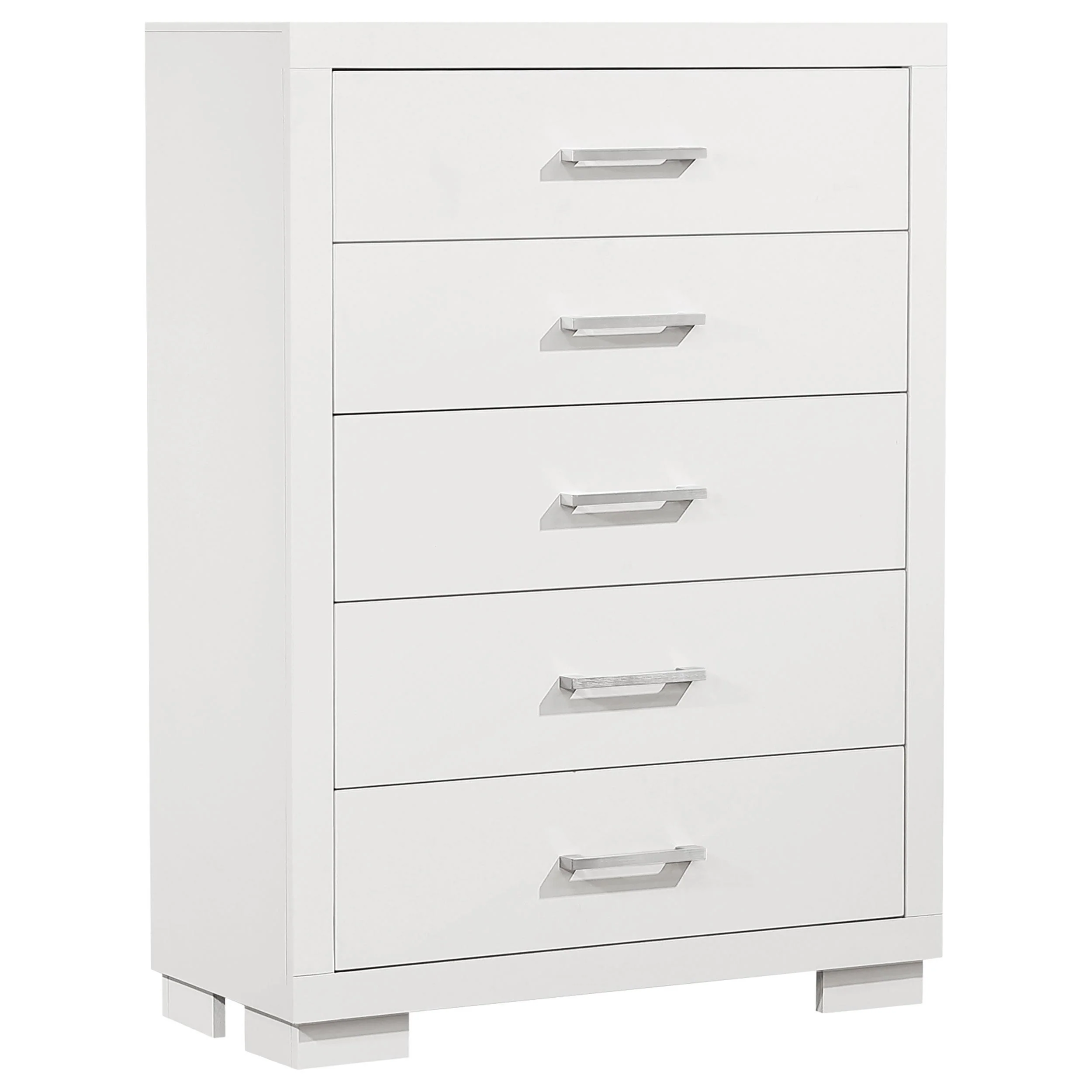 Coaster Furniture Jessica 202995 5-Drawer Bedroom Chest - Snow White - Image 1
