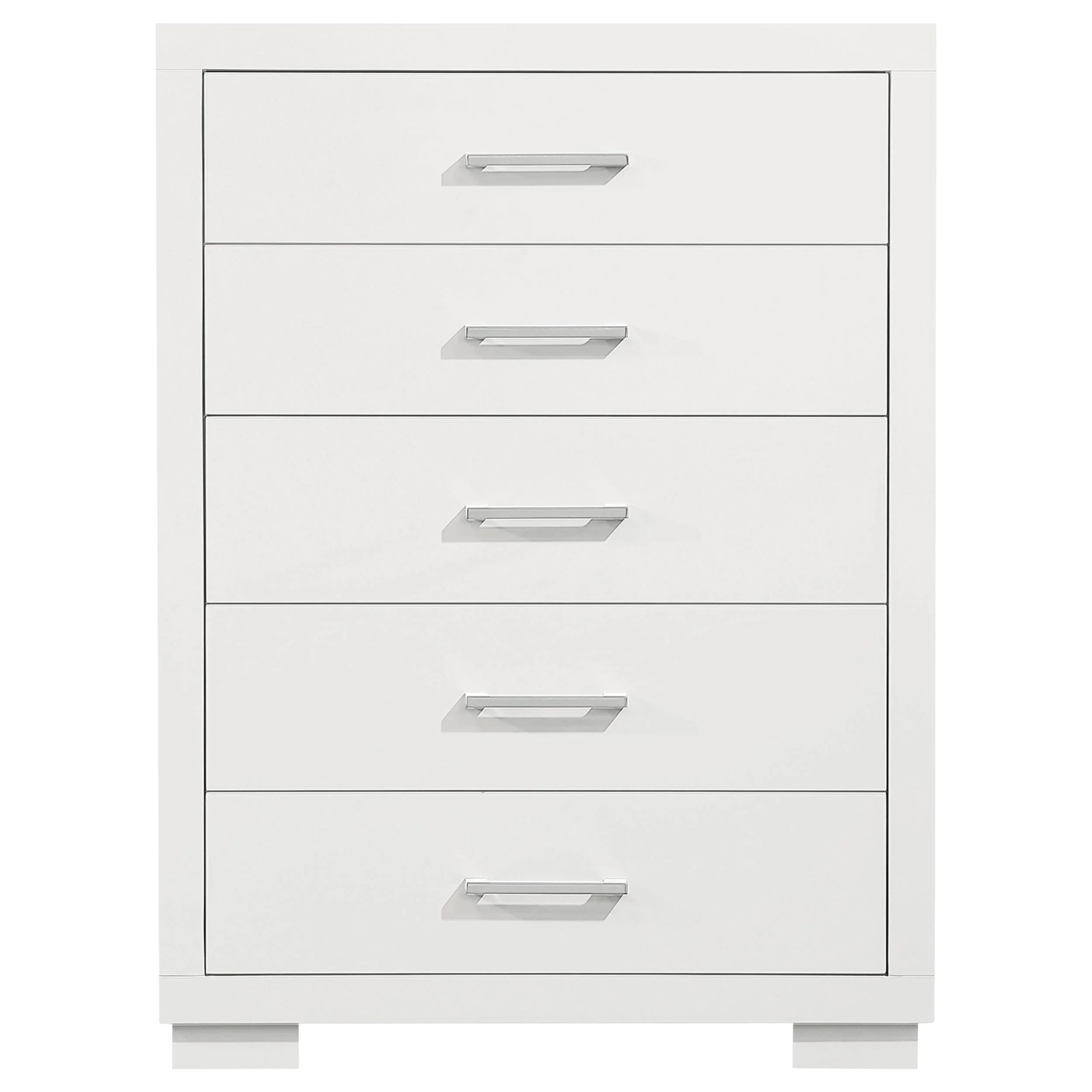 Coaster Furniture Jessica 202995 5-Drawer Bedroom Chest - Snow White - Image 2