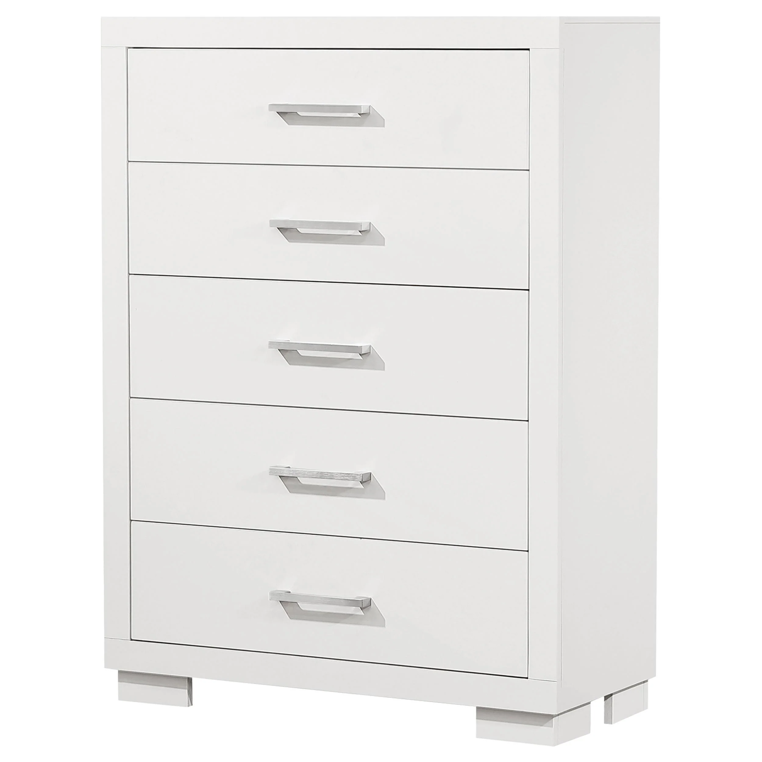 Coaster Furniture Jessica 202995 5-Drawer Bedroom Chest - Snow White - Image 3
