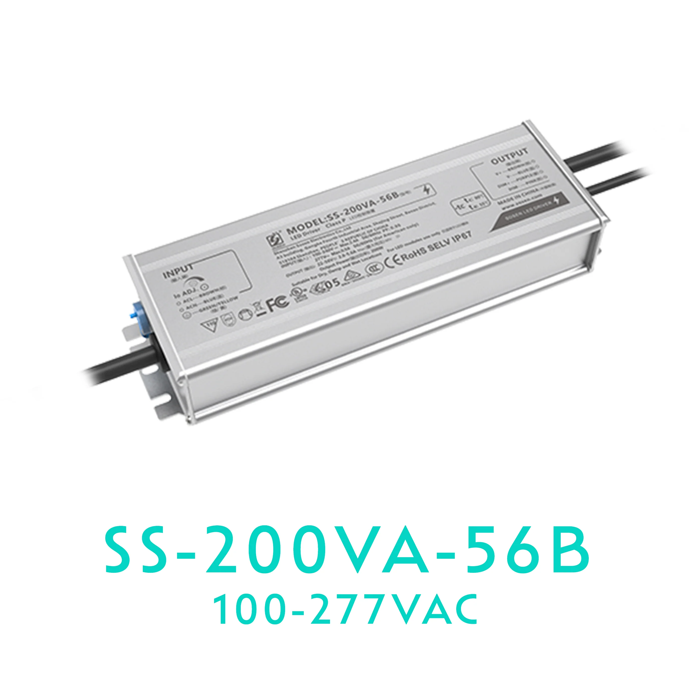 SOSEN SS-200VA-56B Constant Current Driver - 200W - IP67 #679 - Image 1