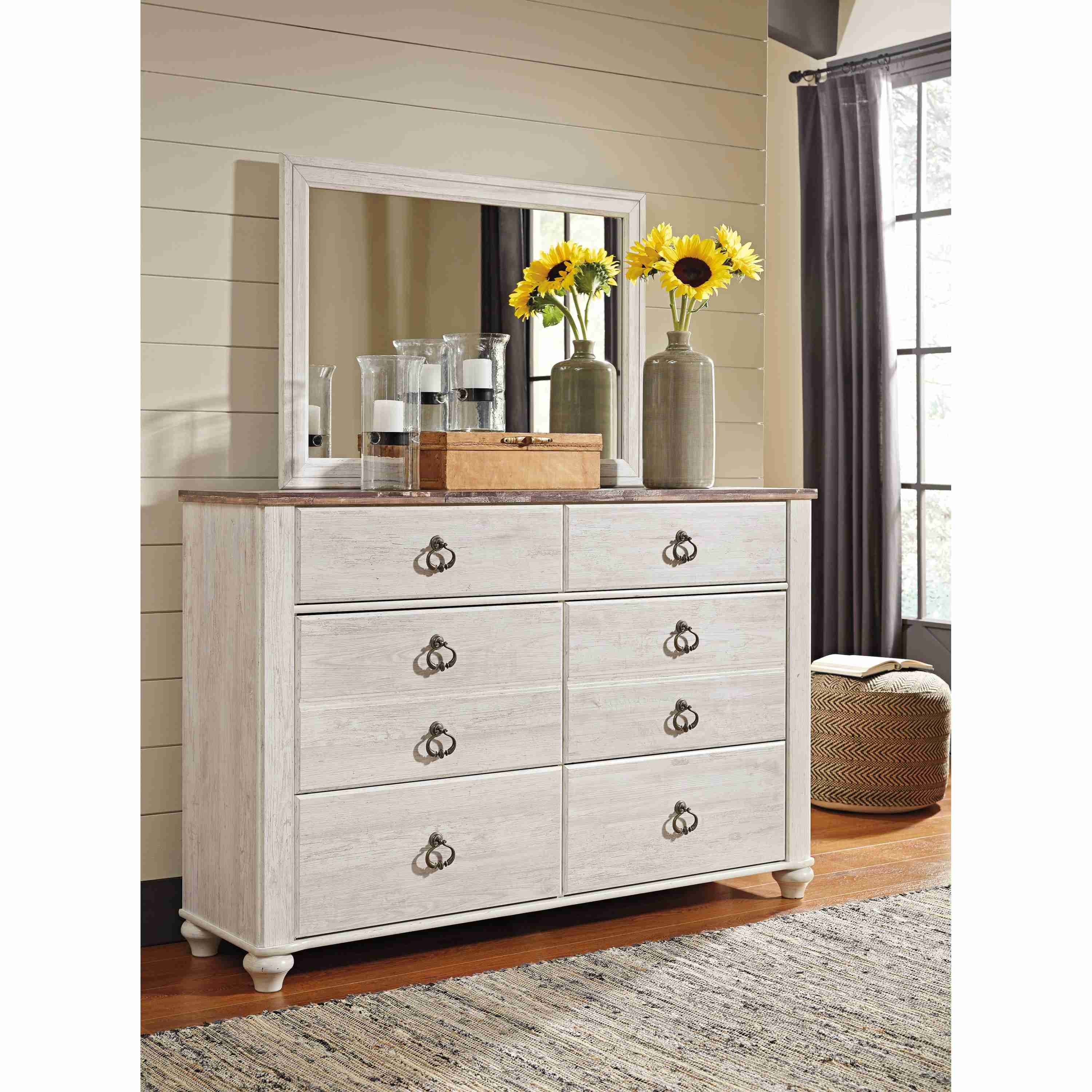 Signature Design by Ashley Willowton B267B34 8 pc Queen Panel Bedroom Set - Image 3