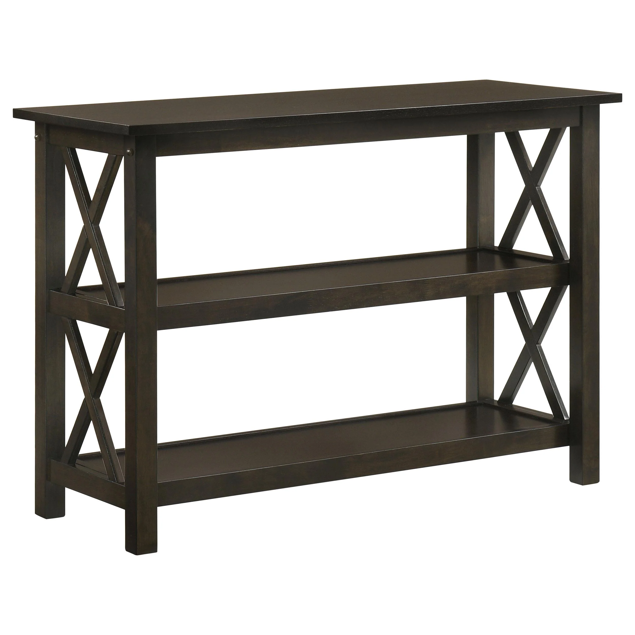 Coaster Furniture Rachelle 5910 2-shelf Wood Entryway Console Table - Deep Merlot - Image 1