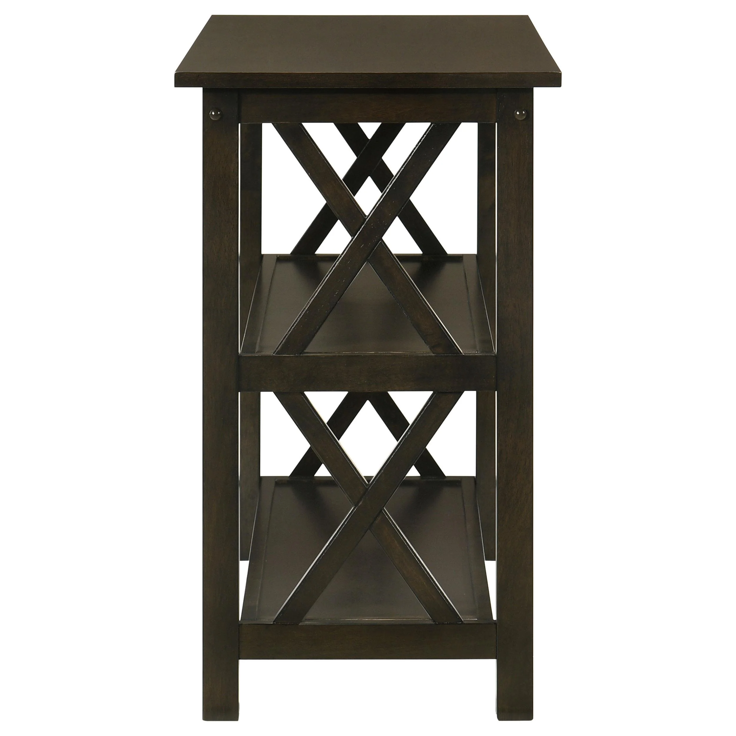 Coaster Furniture Rachelle 5910 2-shelf Wood Entryway Console Table - Deep Merlot - Image 3