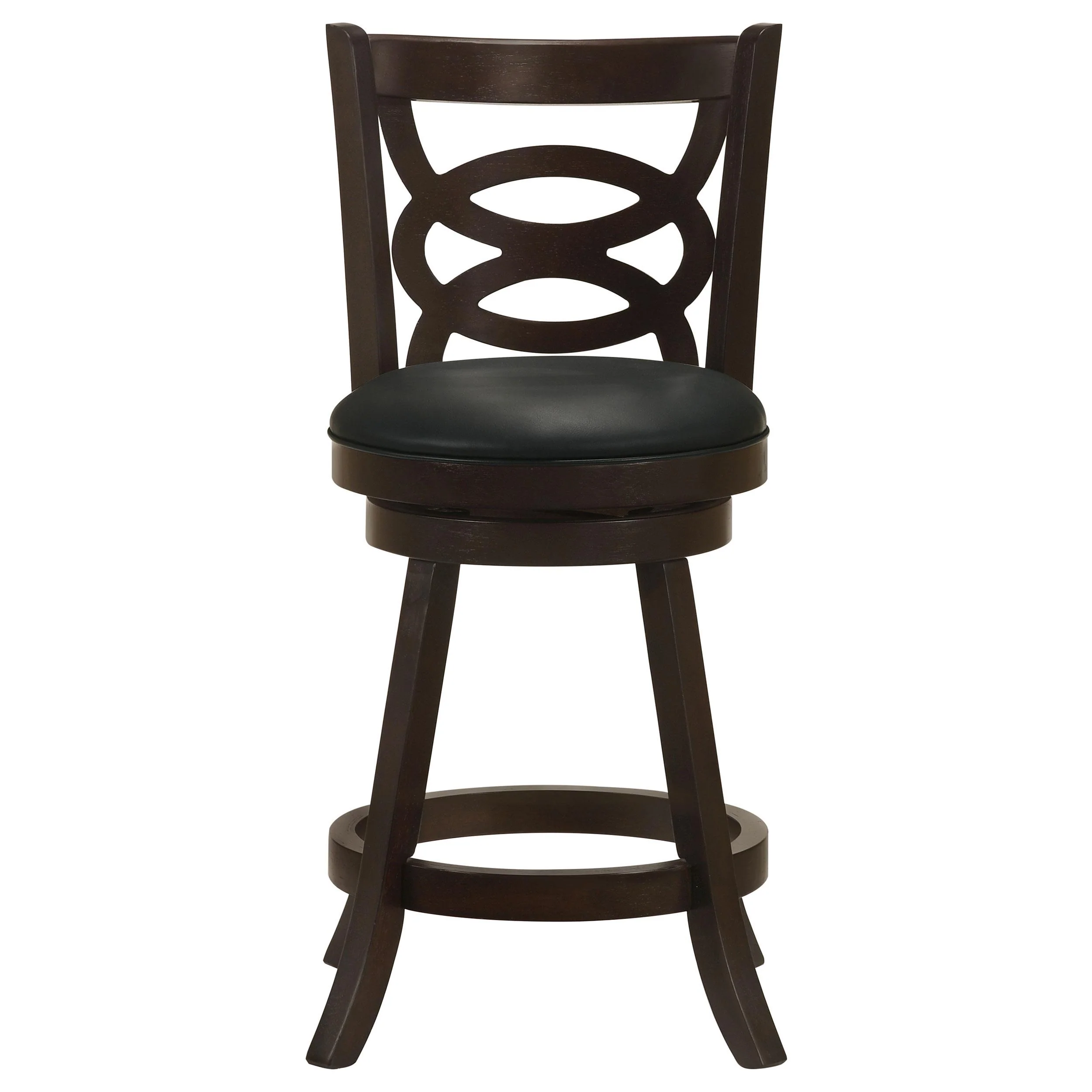Coaster Furniture Calecita 101929 Wood Swivel Counter Stool - Cappuccino (Set of 2) - Image 2