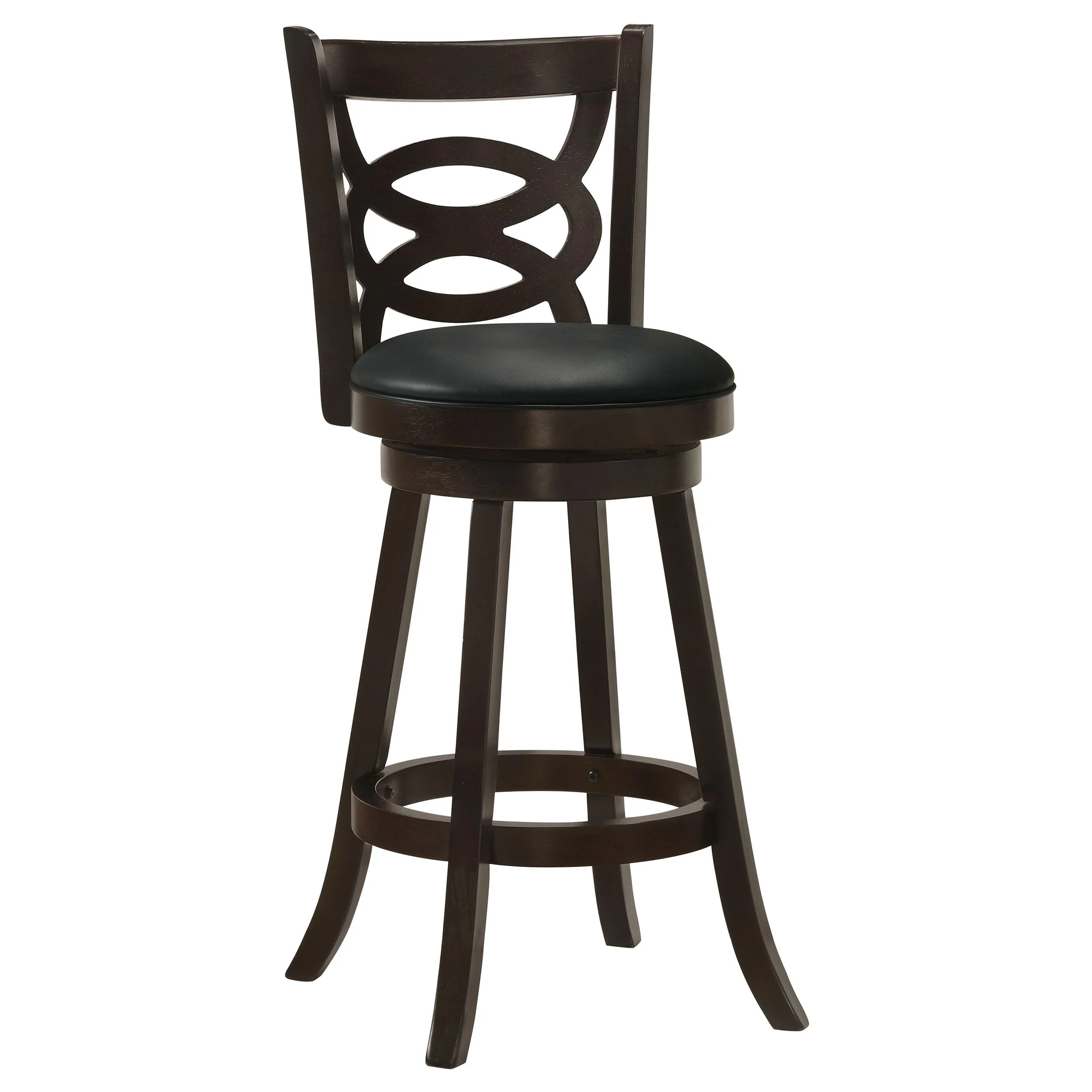 Coaster Furniture Calecita 101930 Wood Swivel Bar Stool – Cappuccino (Set of 2)