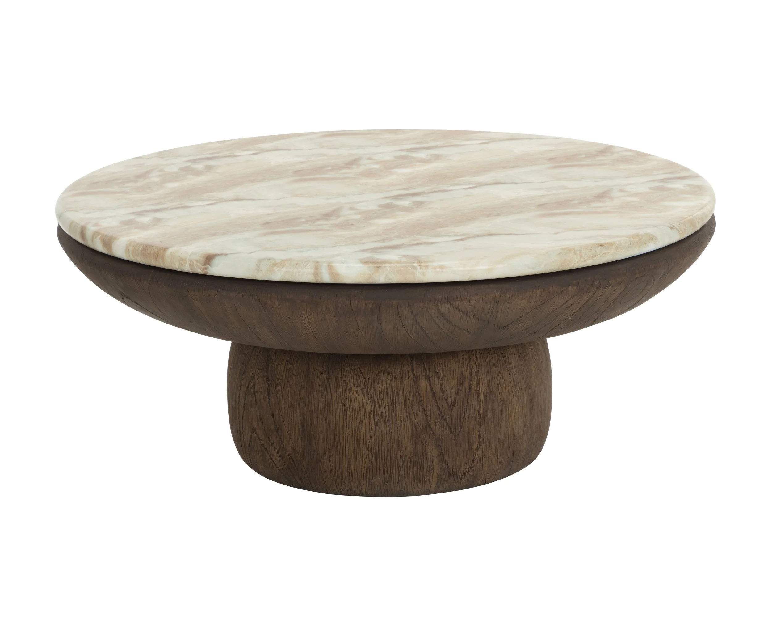 Orula Coffee Table - Marble Look - Macchiato - Image 2