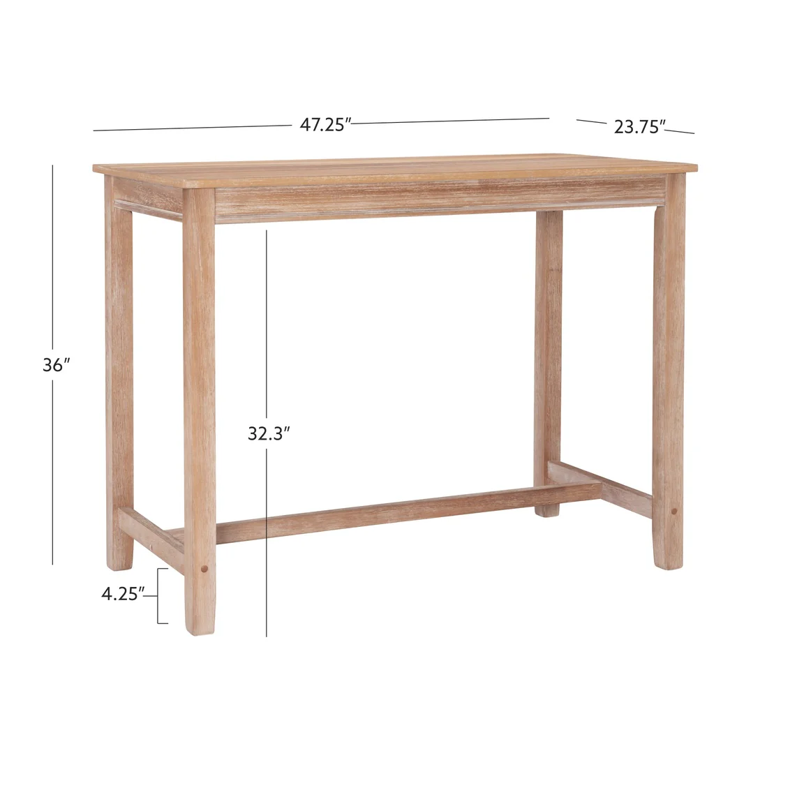 CLARIDGE NATURAL COUNTER HEIGHT TABLE 028008NAT01U - Image 2