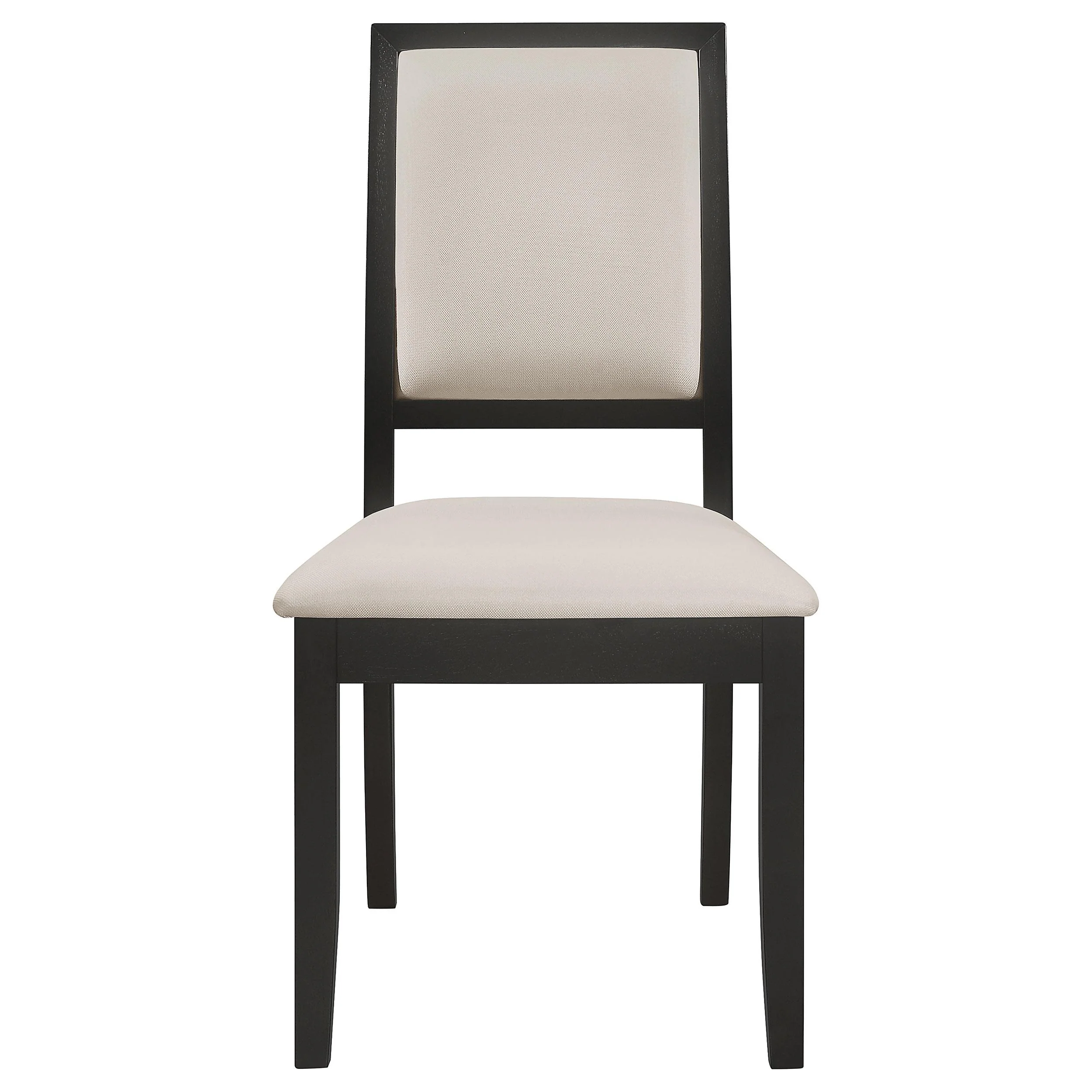 Coaster Furniture Louise 101562 Upholstered Wood Dining Side Chair - Black (Set of 2) - Image 2