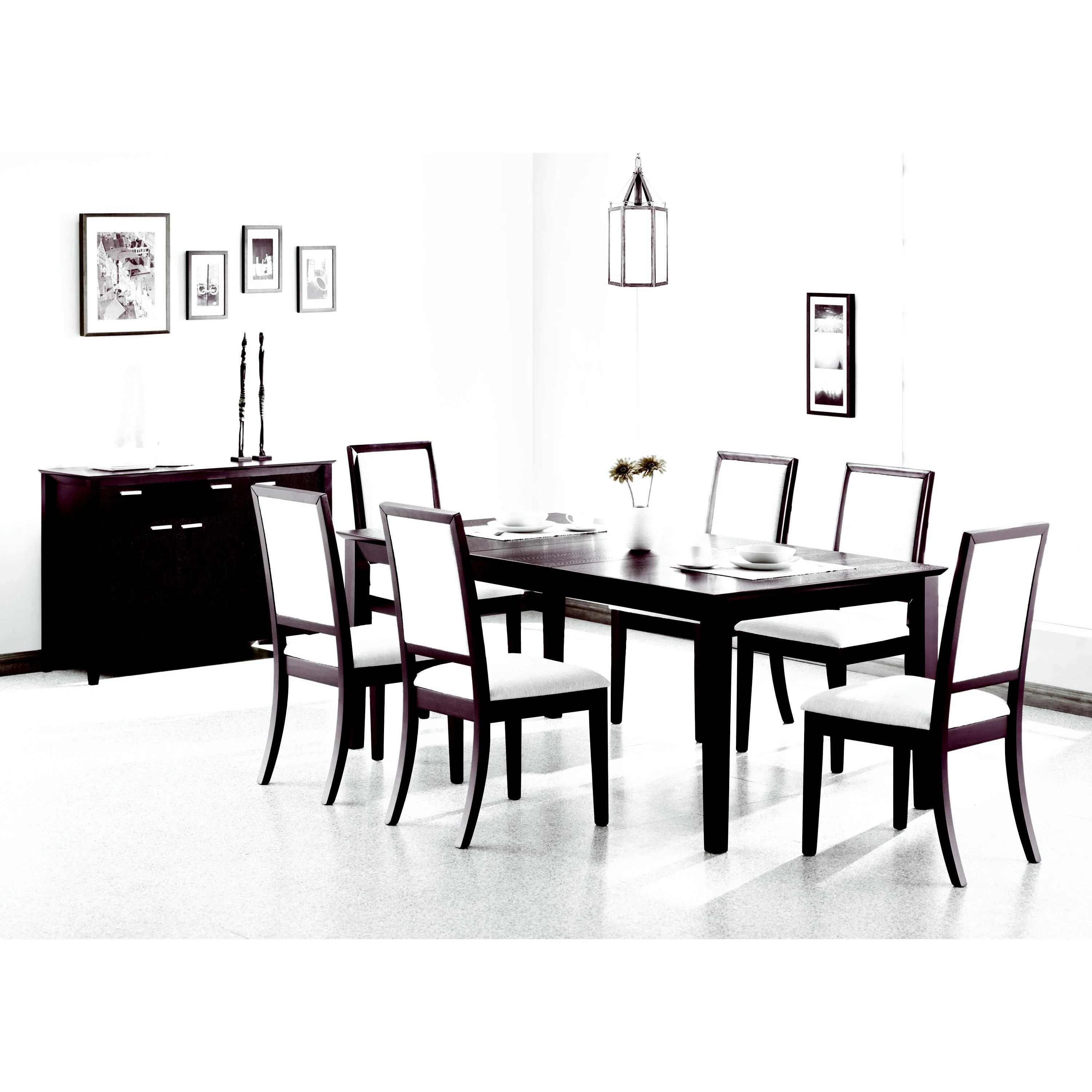 Coaster Furniture Louise 101561 Rectangular 78-inch Extension Leaf Dining Table - Black - Image 3