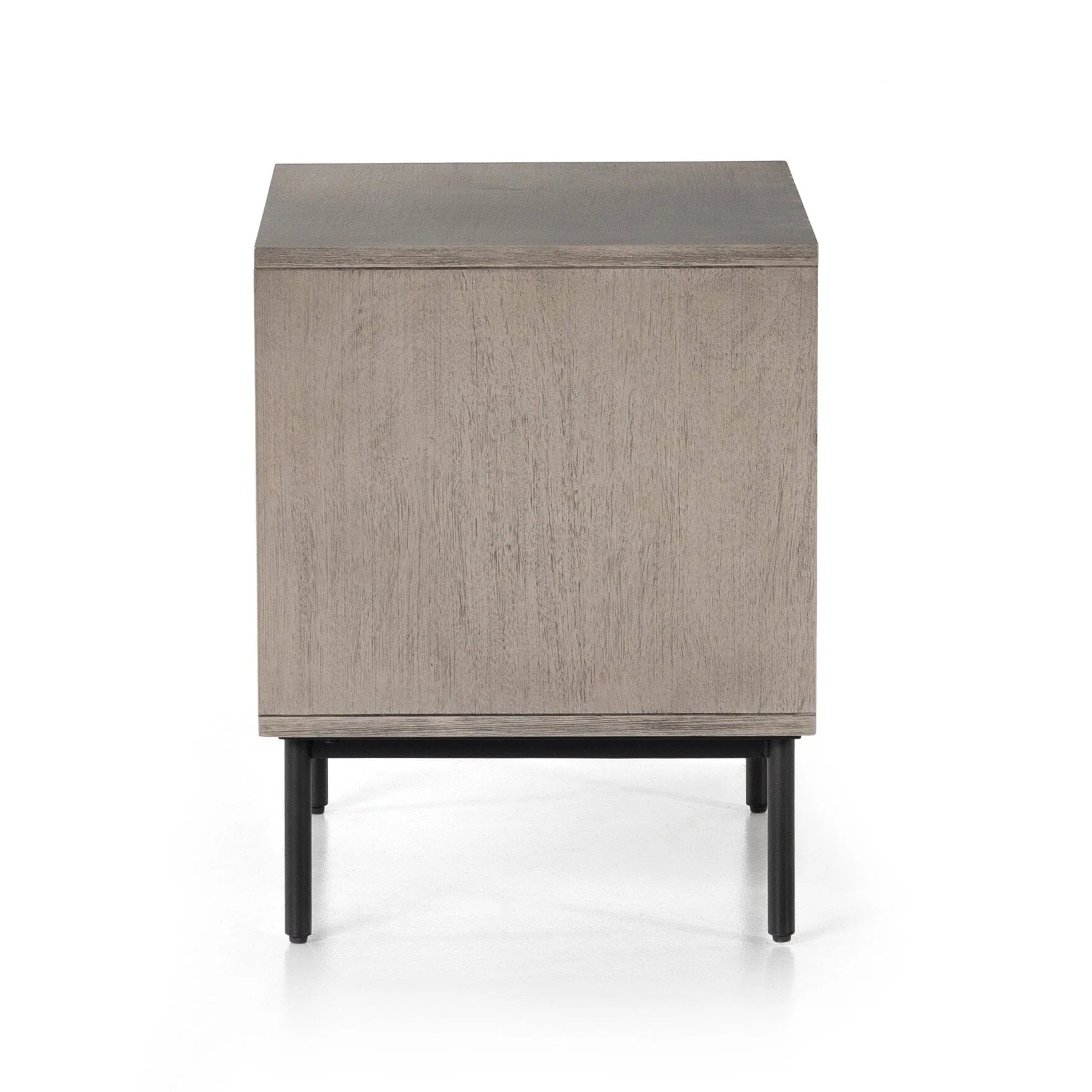 Carly 2 Drawer Nightstand - Grey Wash Veneer - Image 3