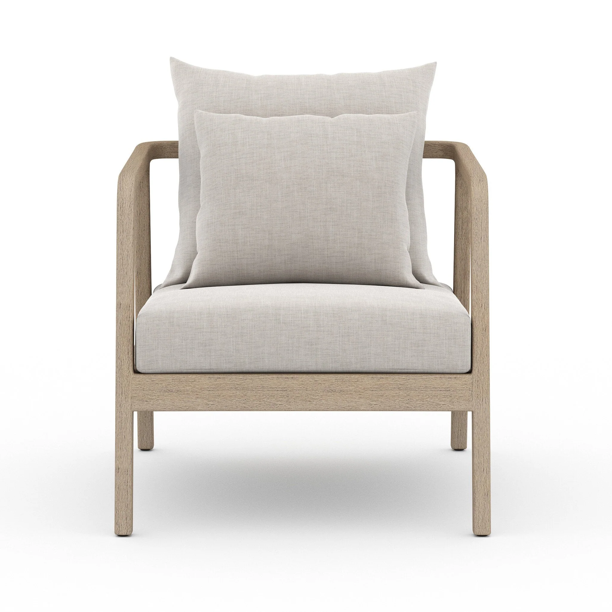 Numa Outdoor Chair - Washed Brown - Venao Grey - Image 1