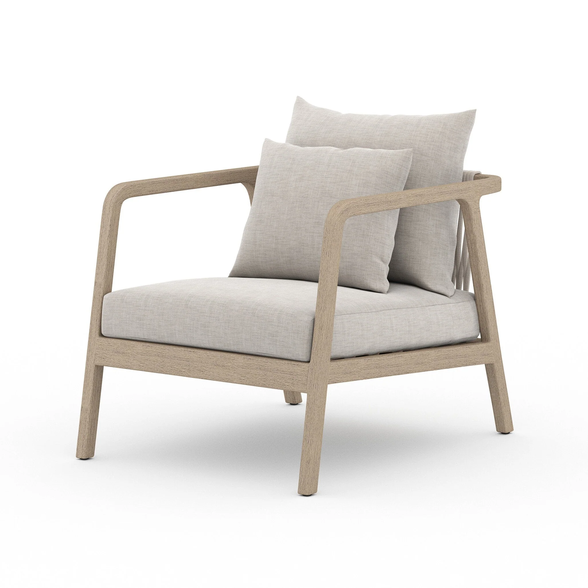 Numa Outdoor Chair - Washed Brown - Venao Grey - Image 2