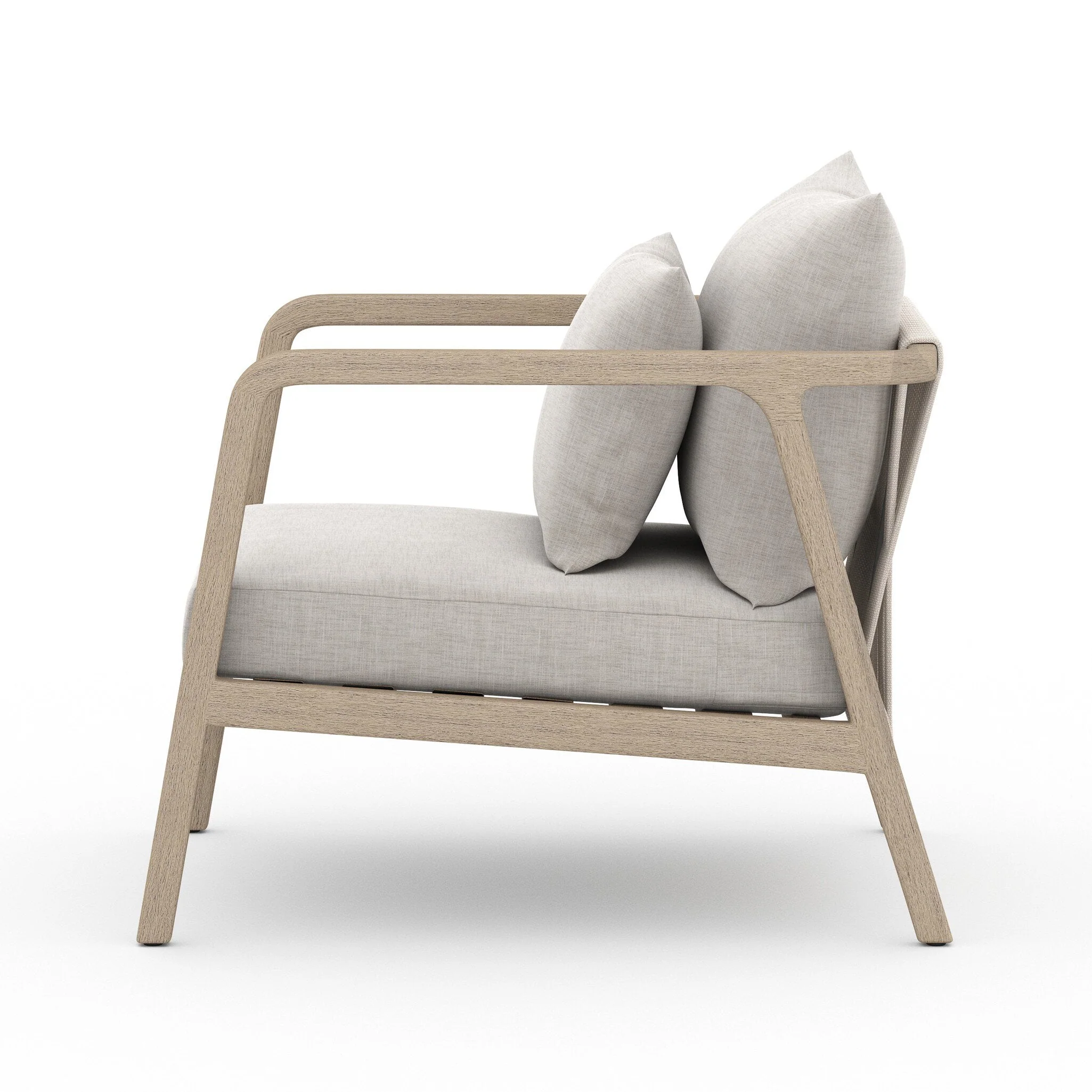 Numa Outdoor Chair - Washed Brown - Venao Grey - Image 3