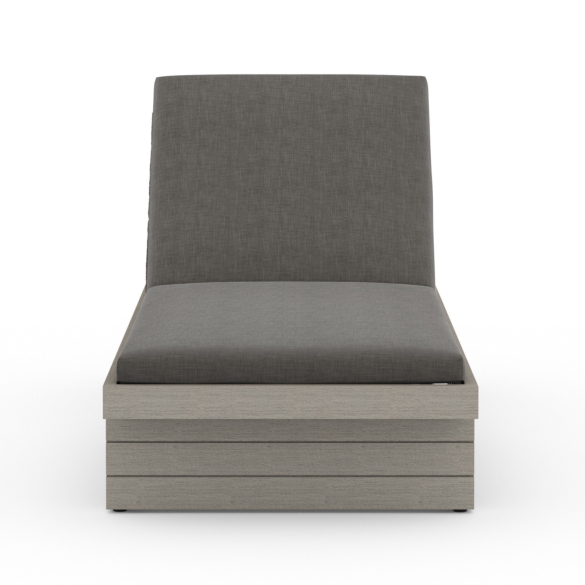 Leroy Outdoor Chaise – Weathered Grey – Venao Charcoal