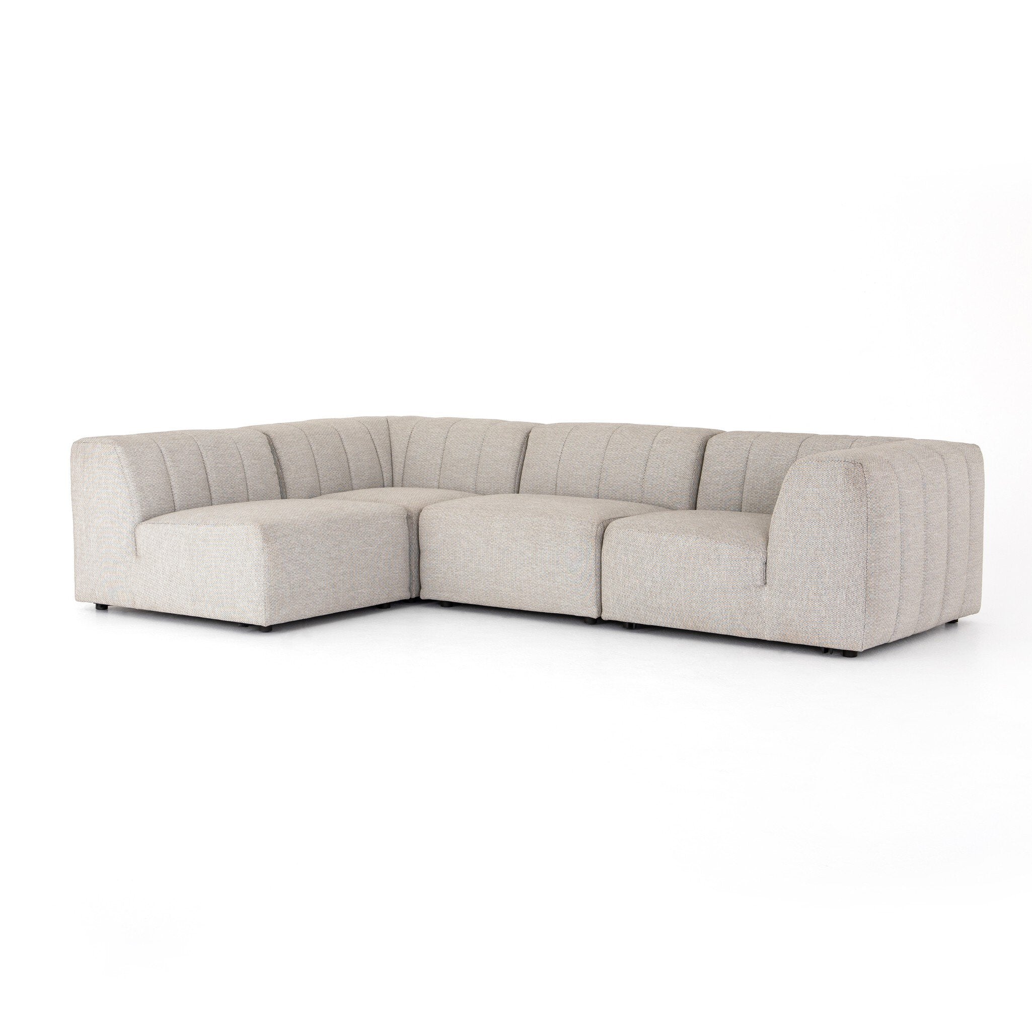 Gwen Outdoor 4-Piece Sectional - Faye Ash - Image 2