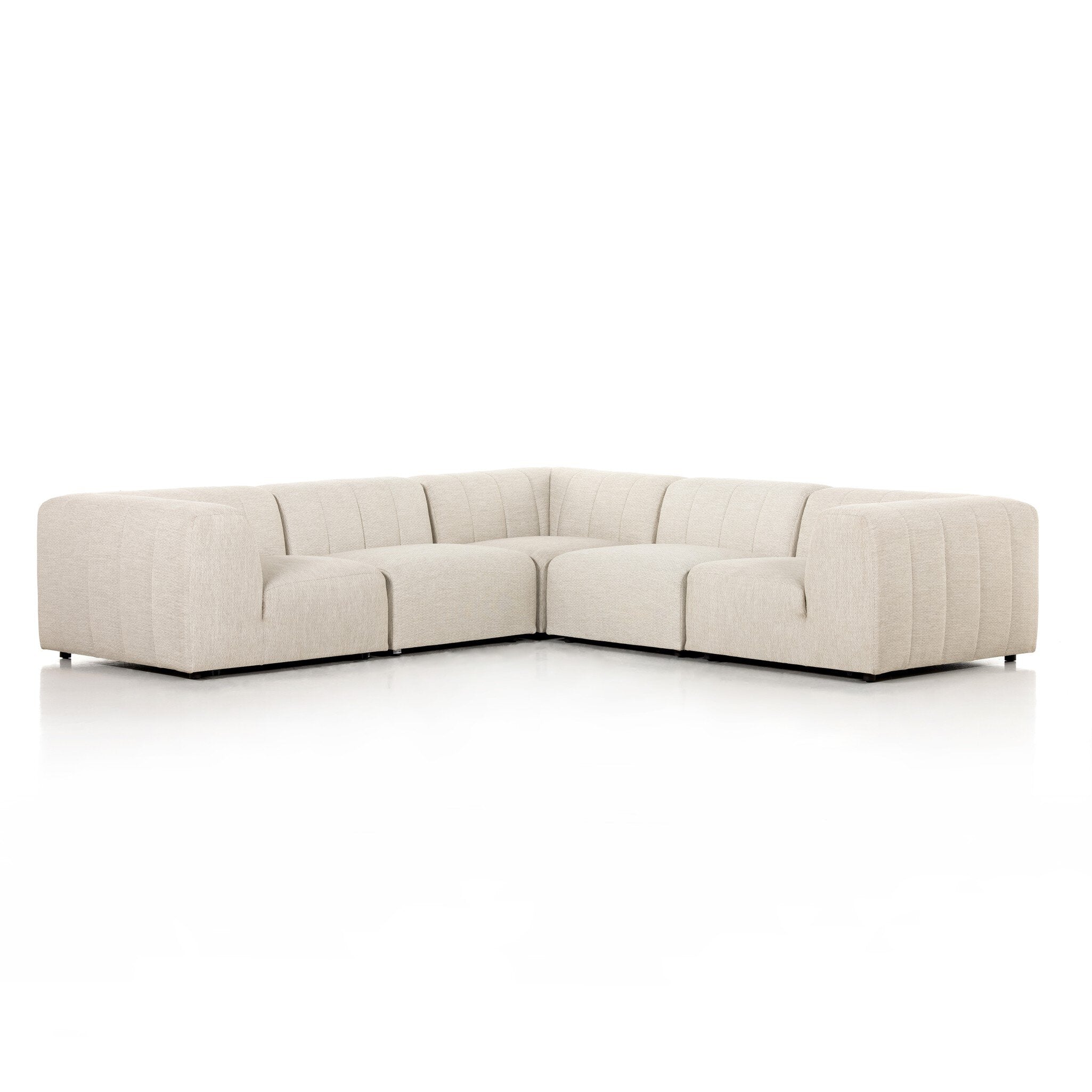 Gwen Outdoor 5-Piece Sectional - Faye Sand - Image 2