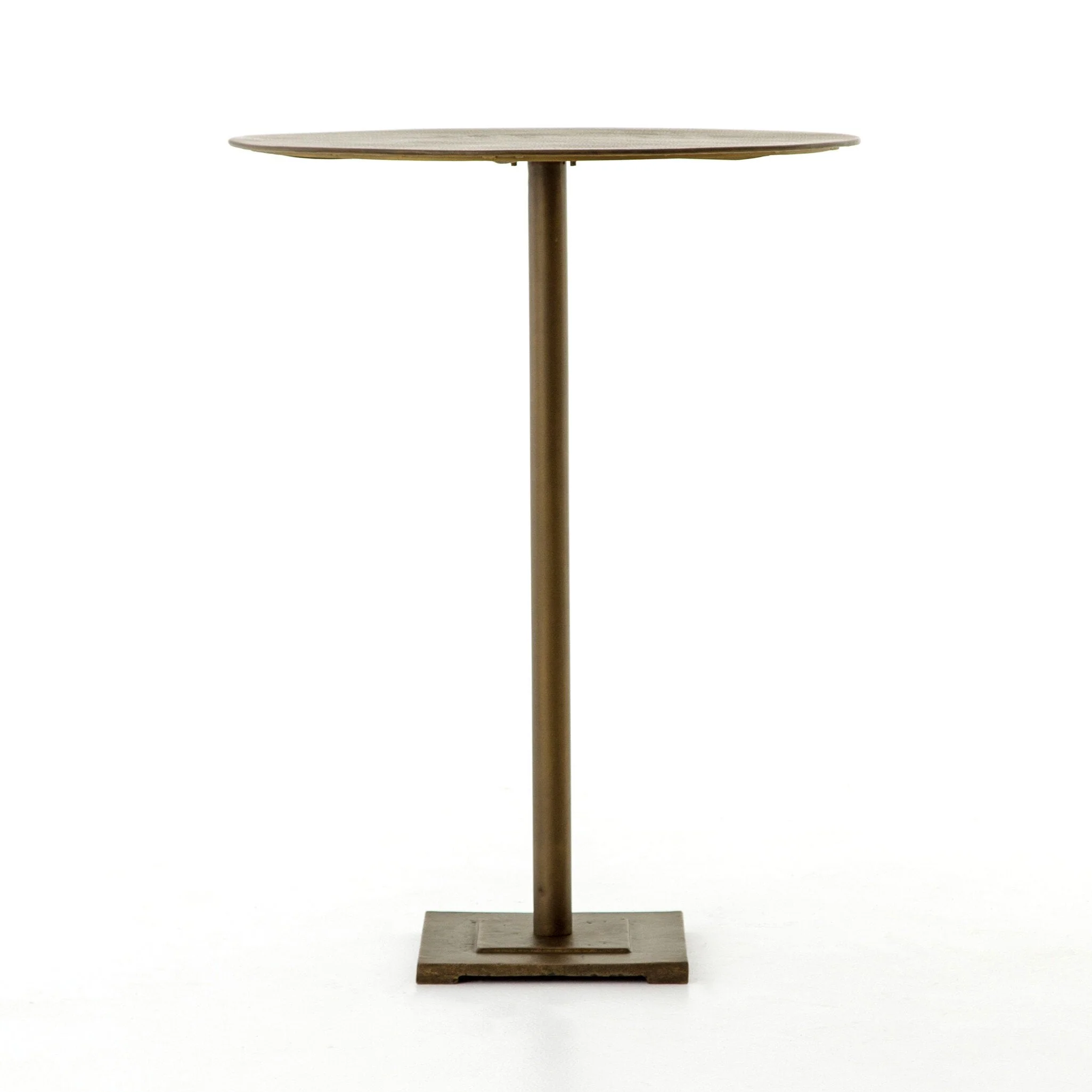 Fannin Bar + Counter Table – Acid Etched Aged Brass